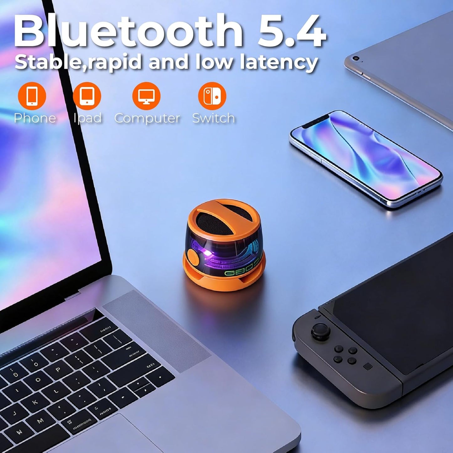 LENOLL G200 IPX4 Magnetic Bluetooth Speaker, Portable Mini Wireless Phone Speaker with Kickstand Function, Waterproof