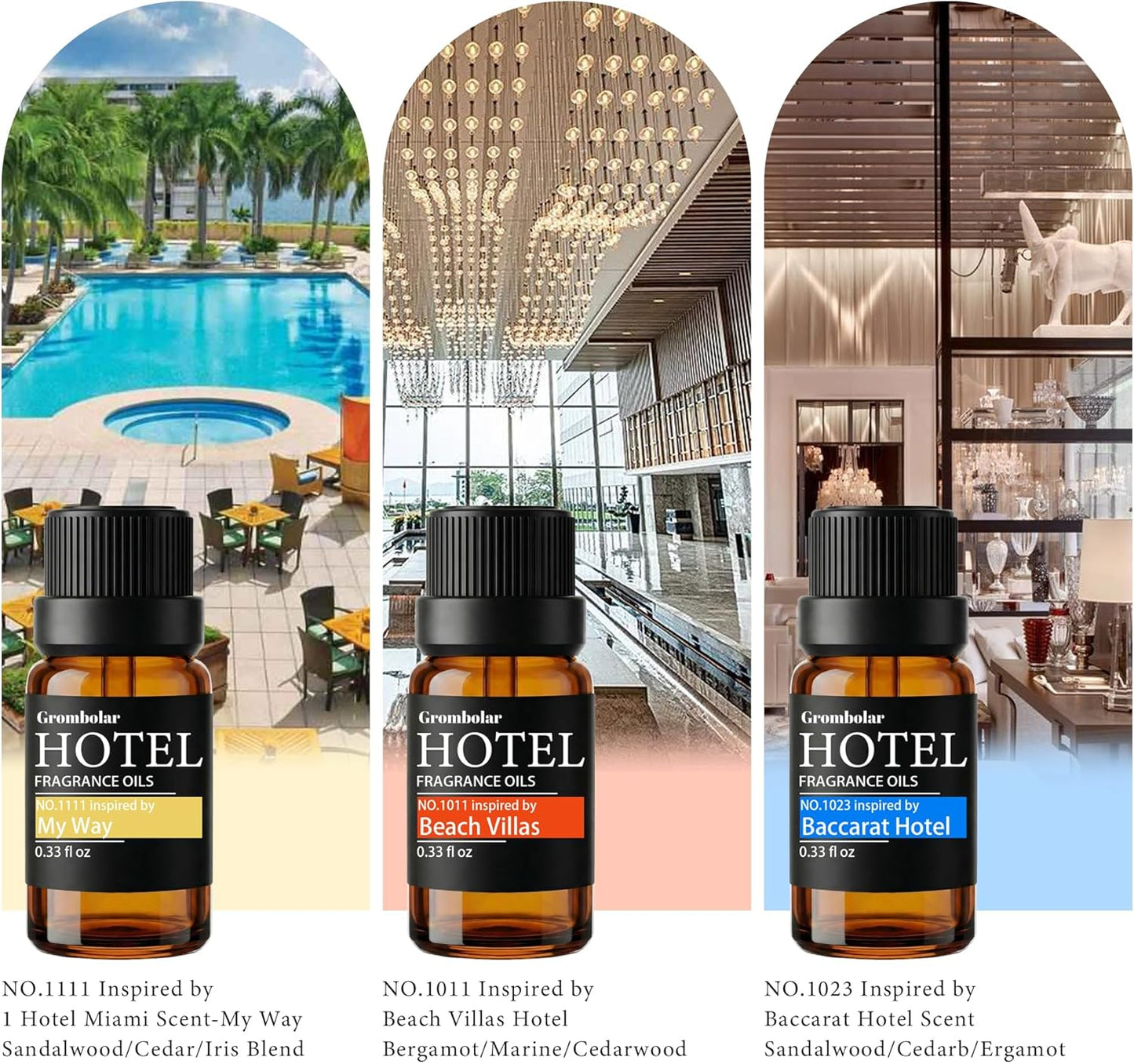 Skiennix Essential Oils Set | Hotel Collection Diffuser Oils - Premium Fragrance for Home Care