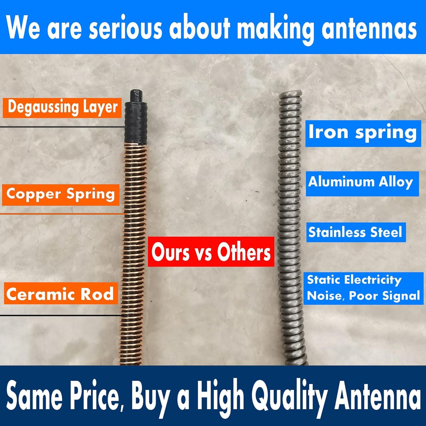 RooFox 8 Inch (2007-2010), Antenna Replacement for Dodge Nitro Dodge Nitro Antenna | Custom Flexible Rubber Antennas