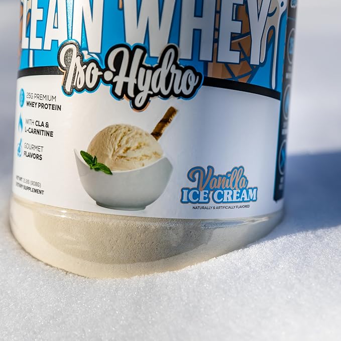 Musclesport Lean Whey Revolution??Protein Powder - Whey Protein Isolate - Low Calorie, Low Carb, Low Fat, Incredible Flavors - 25g Protein per Scoop - 5lb Vanilla Ice Cream