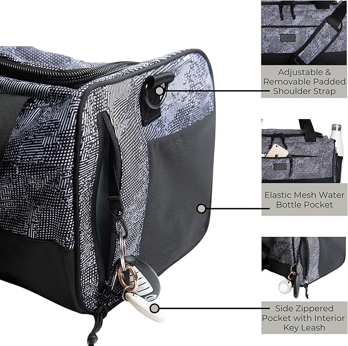Vooray 22L Boost Duffle Bag – Small Gym Bag for Men and Women, Lightweight Travel Duffel with Shoe Compartment, Durable Sports Tote for Fitness, Training, Overnight Use, and Weekend Trips