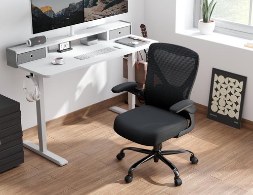 Ergalithic Ergonomic Office Chair - Comfy Mesh High-Back Gaming Chair with Adjustable Lumbar Support | Ideal for Long Hours