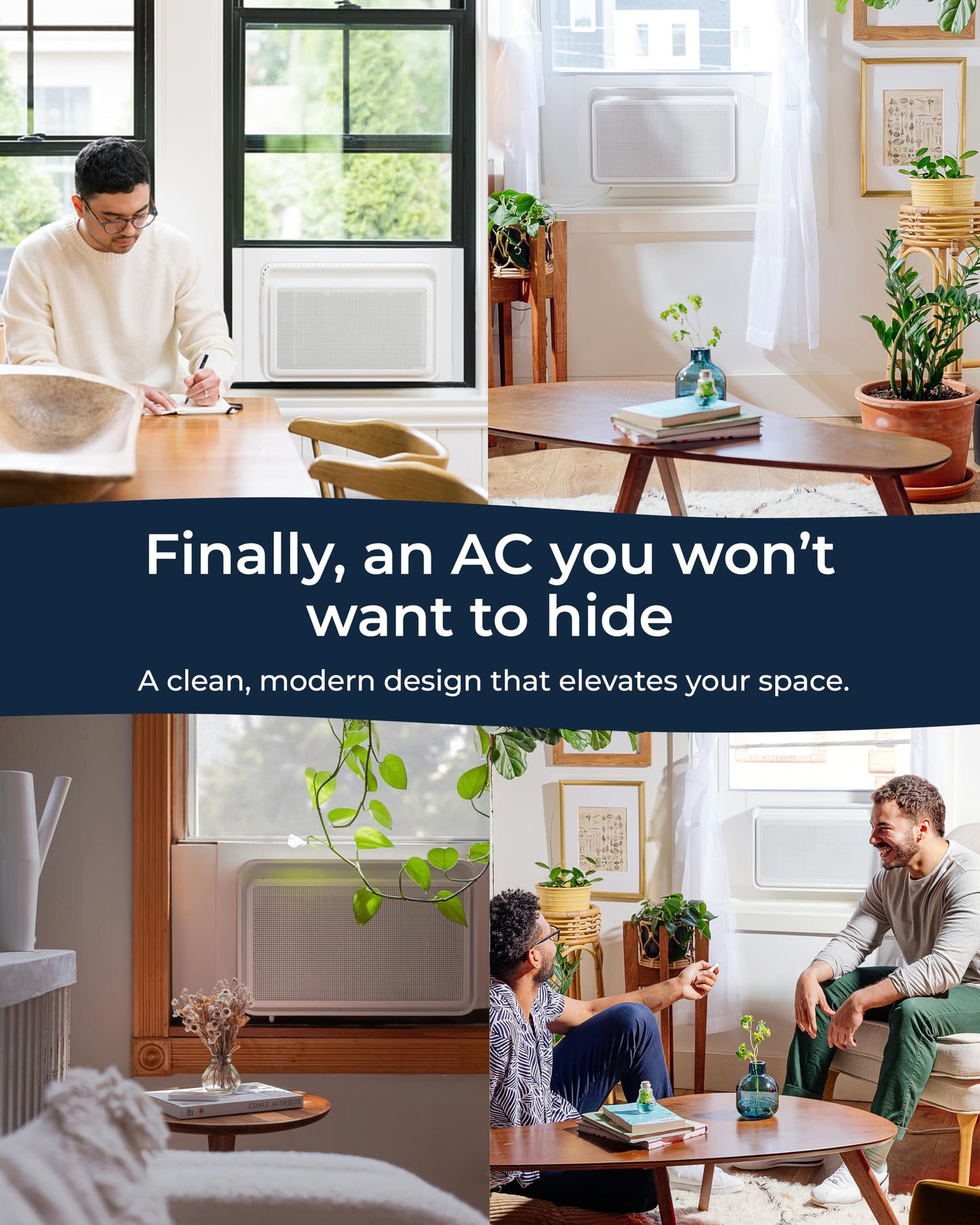 Windmill Window Air Conditioner - Quiet & Smart. Easy Install, Voice-Enabled, Remote & App Control AC Unit - 12,000 BTU Inverter w/WhisperTech