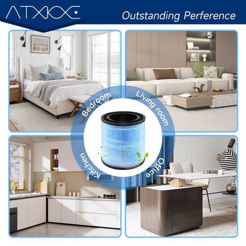 AP0601 Replacement Filter Compatible with AIRTOK AP0601 air Purifier, 4-in-1 True Air Purifier Filter, High efficiency activated carbon Filter, 4PACK