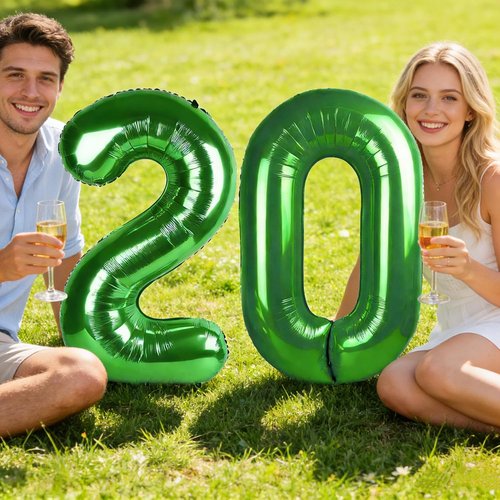 40-Inch Dark Green Number 19 Balloon by [Brand Name] - Perfect Birthday Decoration for Men & Women