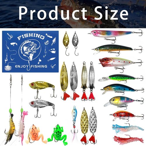 Fishing Advent Calendar 2025 by [Brand Name] - 24 Days of Fishing Lures & Tackle Set | Perfect Xmas Gift for Fishermen