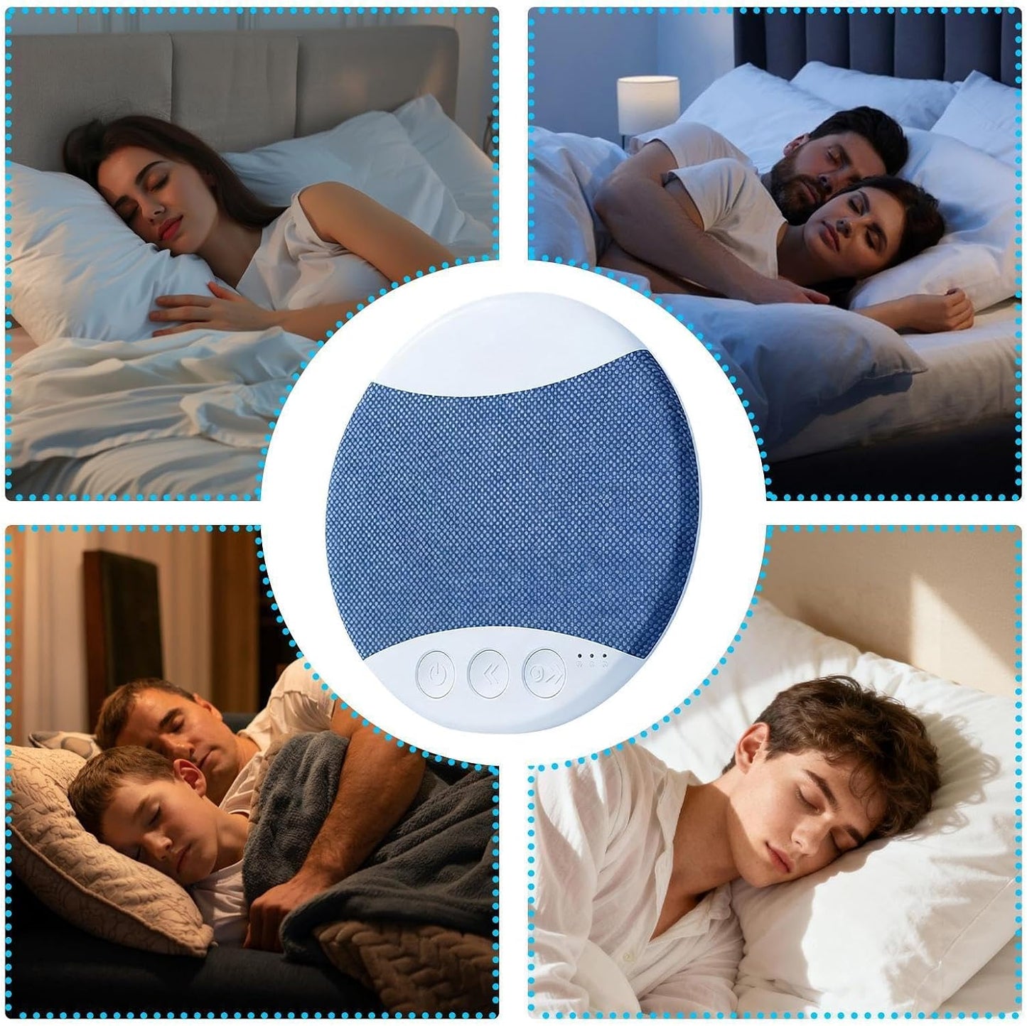 Generic 9.6x1.2cm/3.78x0.47 Inches Sleep Pillow Speaker, Wireless Sound Boxes,Thin Speaker with White Noise | for Home