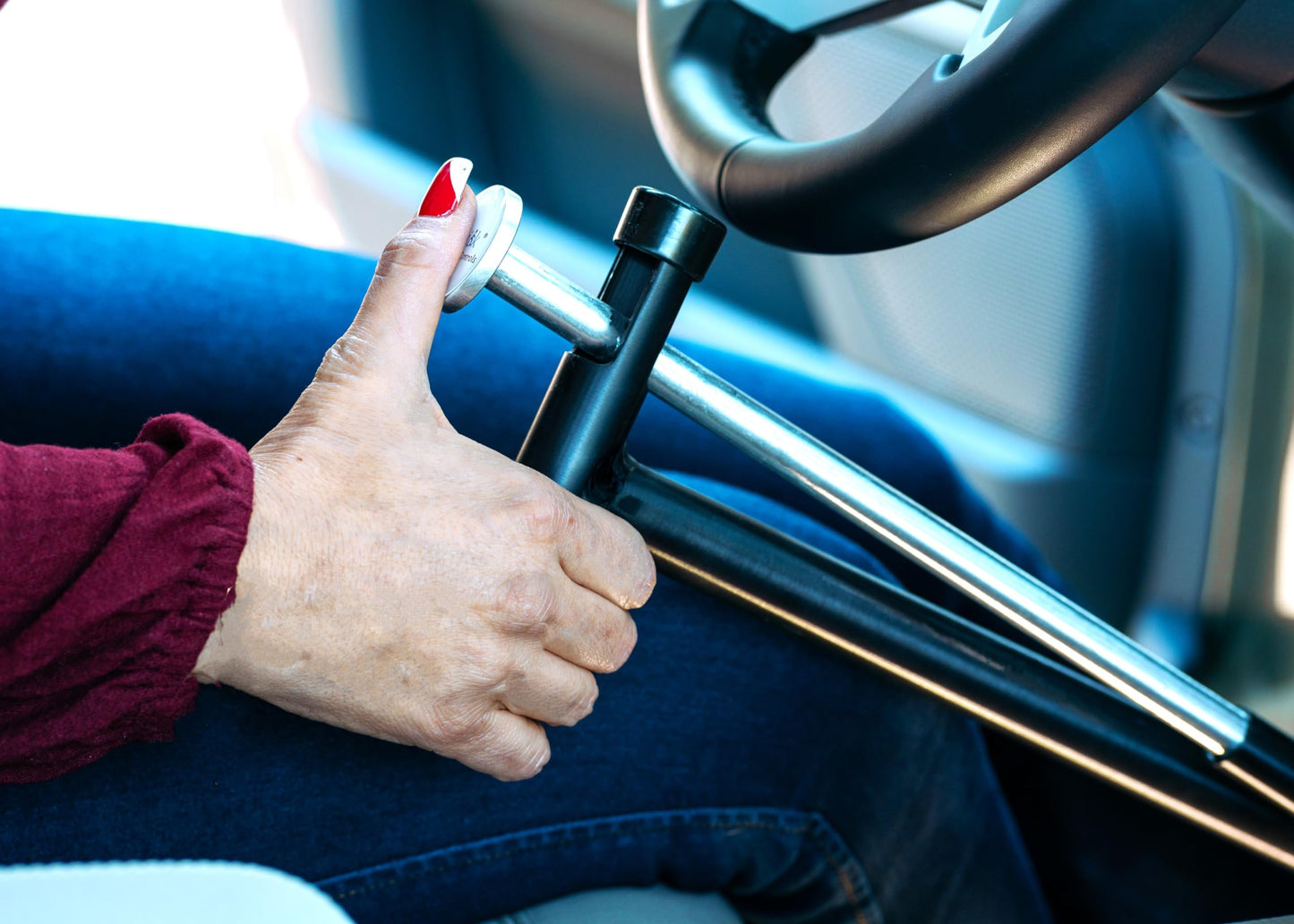 QuicStick Car Hand Controls for Disabled Drivers, Handicap Driver Hand Controls, Driving Handicap Aid Equipment For Permanent Or Temporary Disability