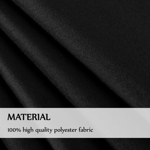 Aocoz Rectangle Tablecloths 90x132 Inch 6 Pack Black Tablecloth for 6ft Washable Decorative Linen Polyester Table Cloths for 8ft Dining Table Banquets Buffet Parties and Wedding