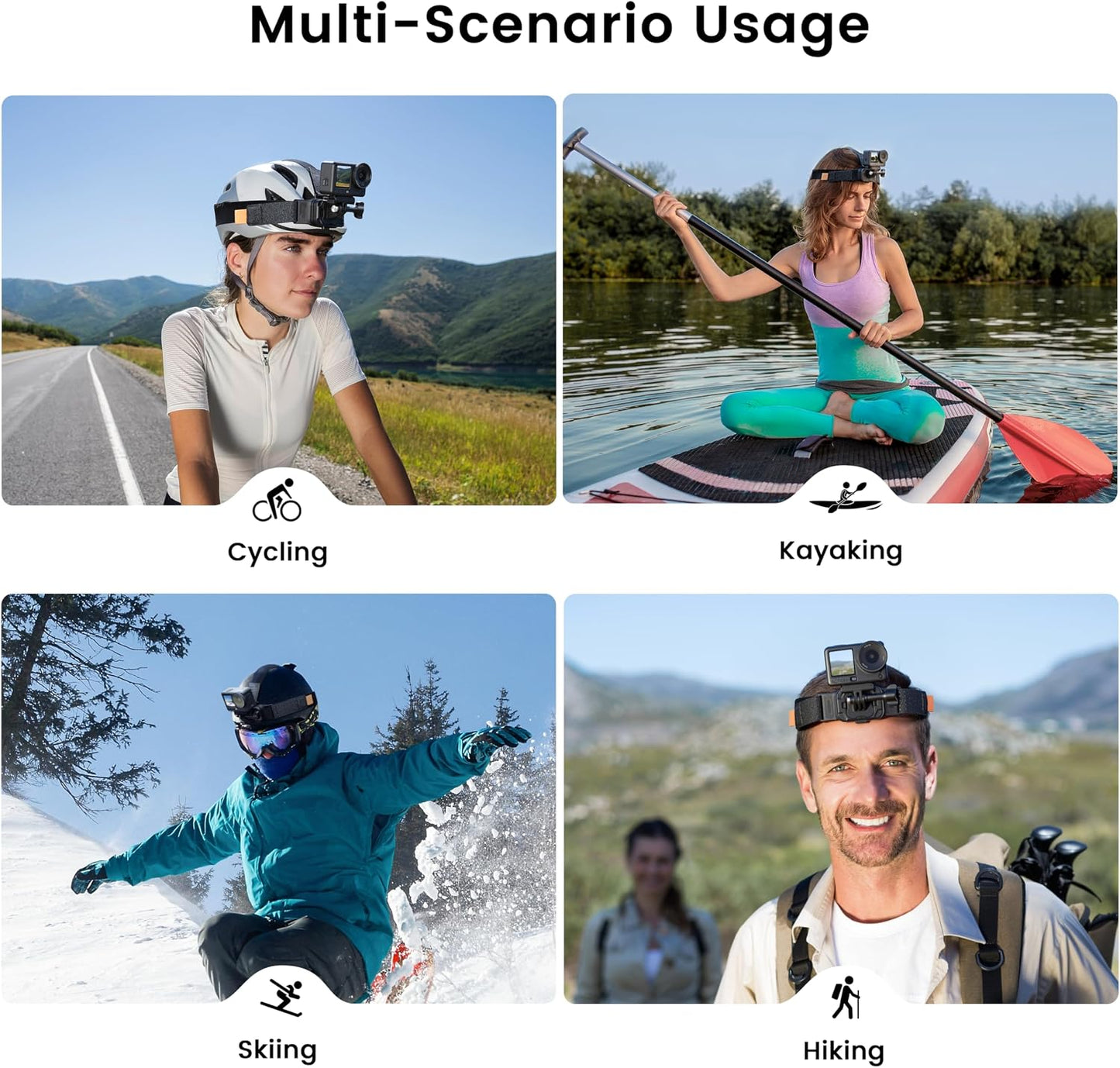 STARTRC PHOTO 6, Magnetic Camera Head Mount for DJI, Quick Release Head Mount for DJI Action Anti-Slip Stable