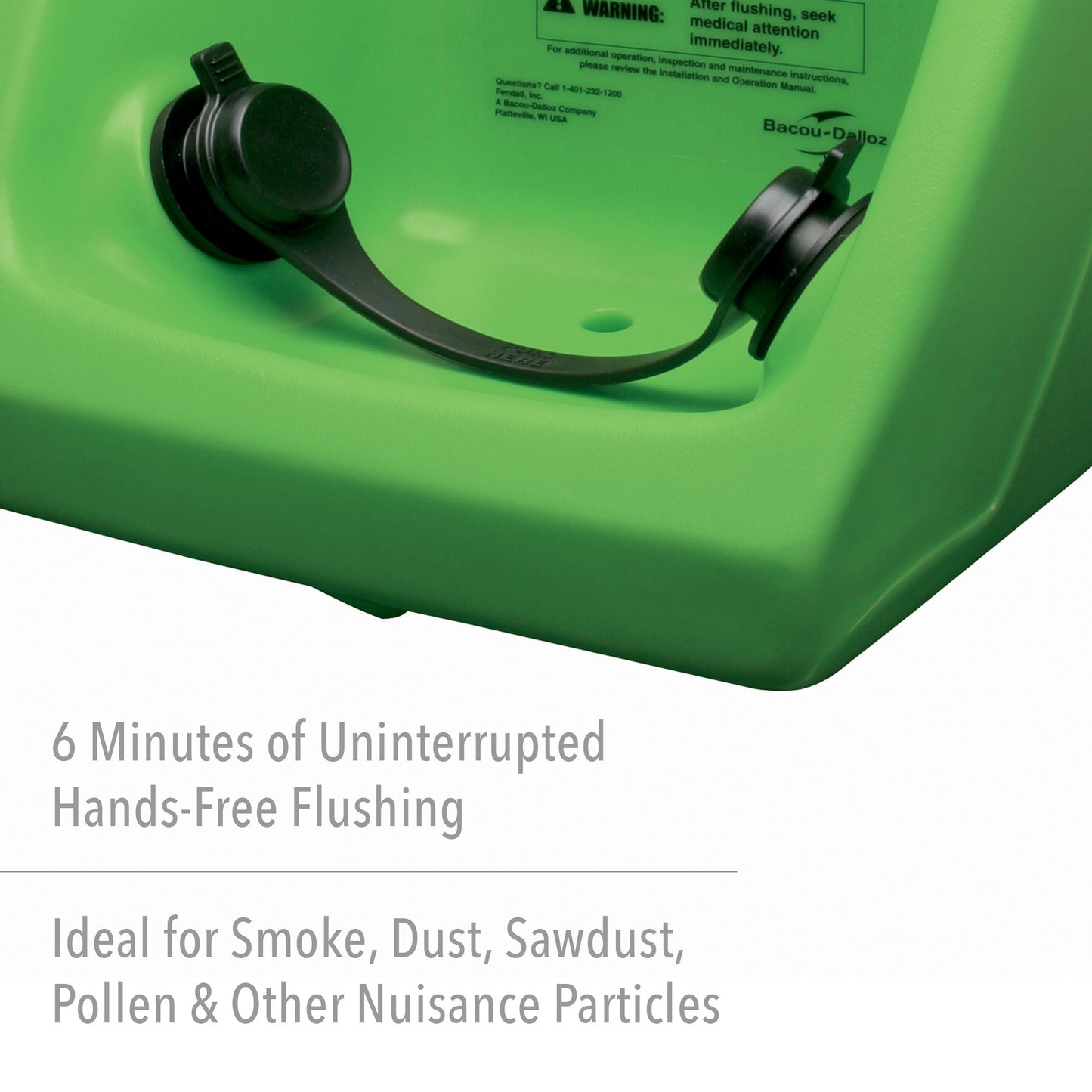 Fendall Porta Stream I 6-Gallon (22.7 L) Refillable Secondary Emergency Eye Wash Station (with 70 oz. / 2.07 L Saline Concentrate)