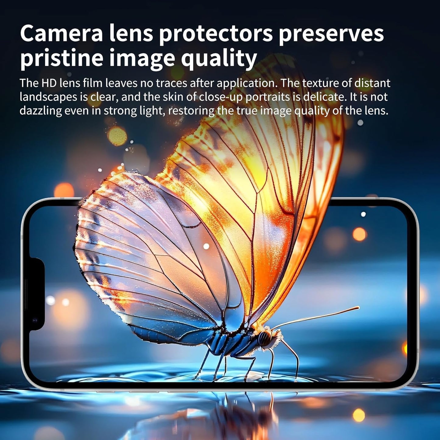 4-Pack 17e/16e, 9H Camera Lens Protector for iPhone Tempered Glass Camera Cover Screen Protector Accessories, HD