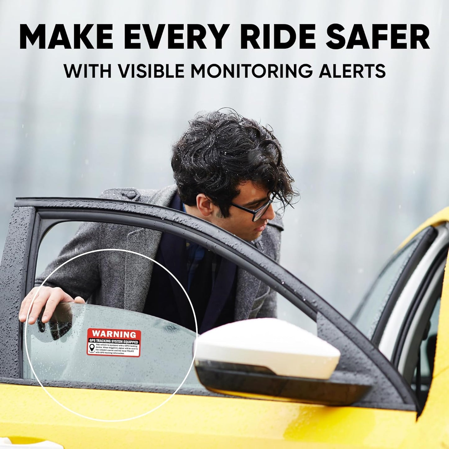 Sticky Expressions (8 3" 1.5" GPS Tracking Sticker For Car Pcs), Size by - Strong Adhesive, Durable, Waterproof, UV