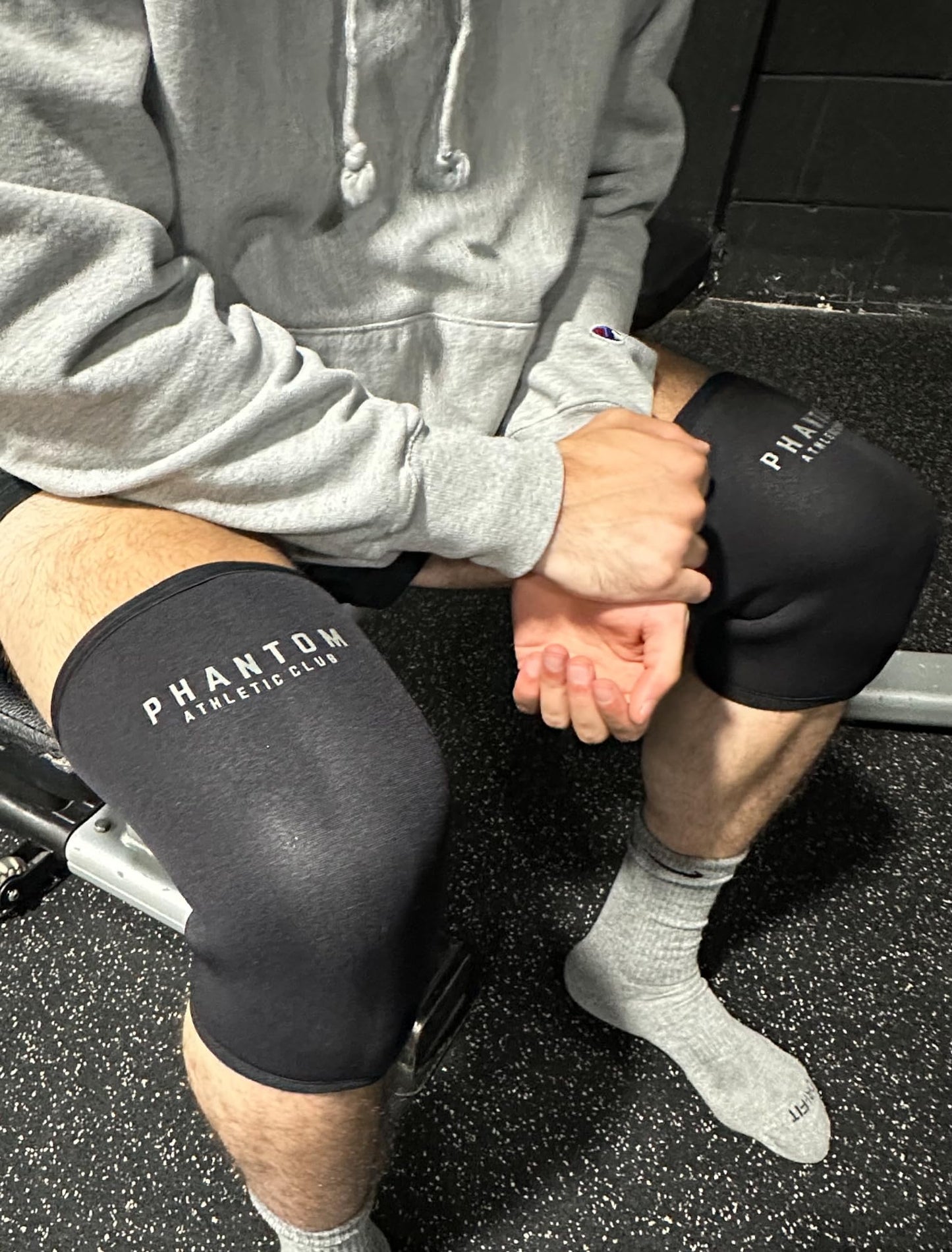 7mm Compression Knee Sleeves for Weightlifting Support, Powerlifting Strength, Heavy Squats, Cross Training, Gym Fitness, Sports – Strong Thick Neoprene Knee Braces for Men & Women (2 Pack, Large)