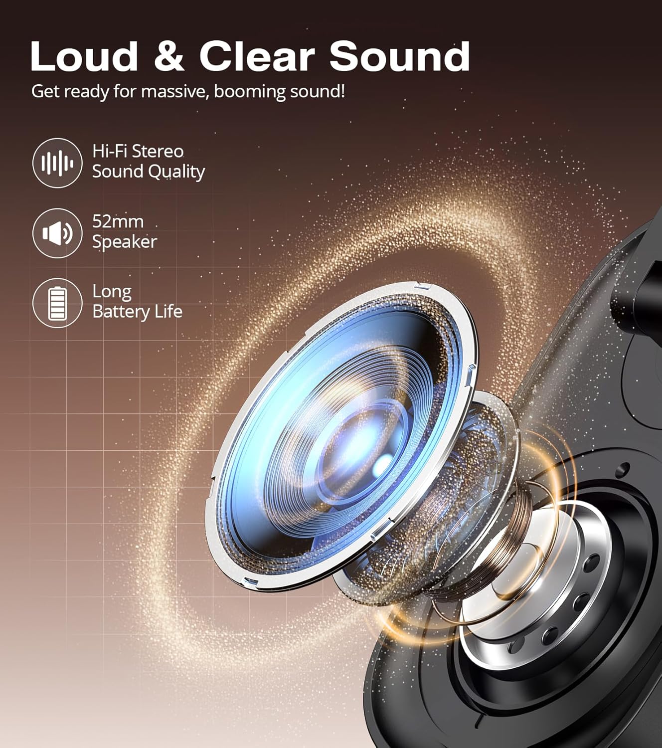 Jorest Wireless Induction Speaker,Cell Phone Stand with Bluetooth Speaker,Valentine's Gifts for Older Men Women Teenage