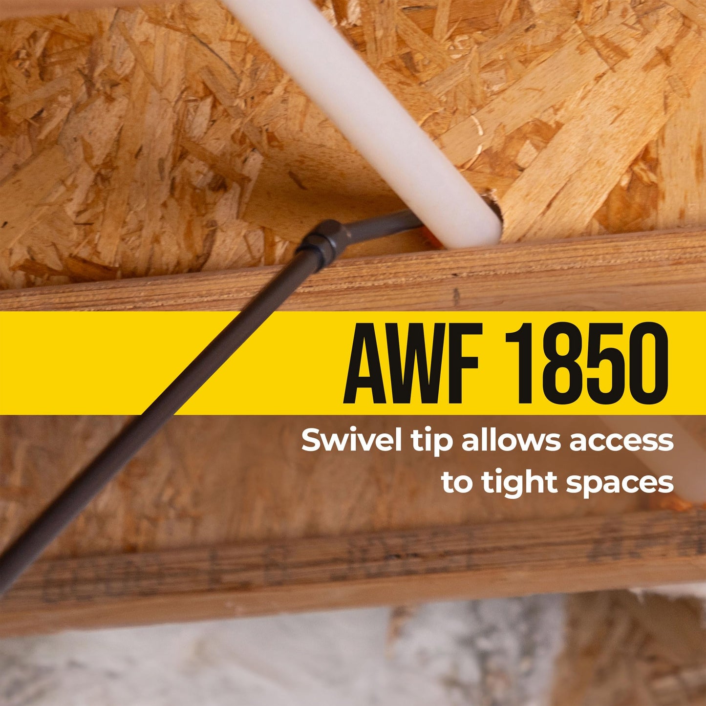 AWF PRO 40" Long Nozzle with Swivel Tip & Standard High-Yield Precision Spray Foam Guns – PTFE Non-Stick Baskets, Adjustable Control, Compatible with PRO Foam Cans