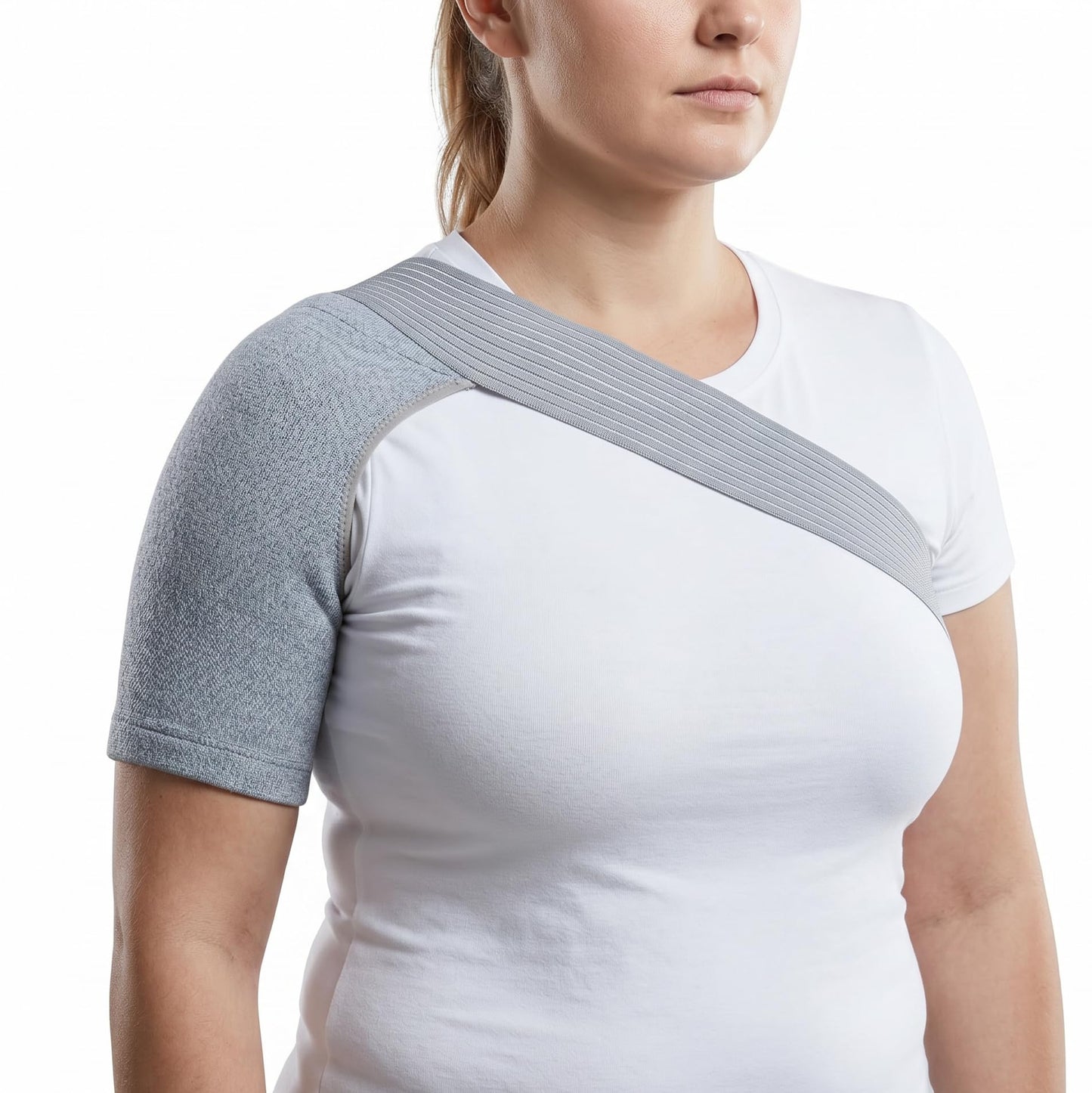 inflossom Shoulder Brace for Men & Women – Shoulder Compression Sleeve for Rotator Cuff Injuries, Frozen Shoulder & Tendonitis – Breathable Shoulder Support for Sports & Recovery – Fits Left or Right Arm (160-200 lbs)
