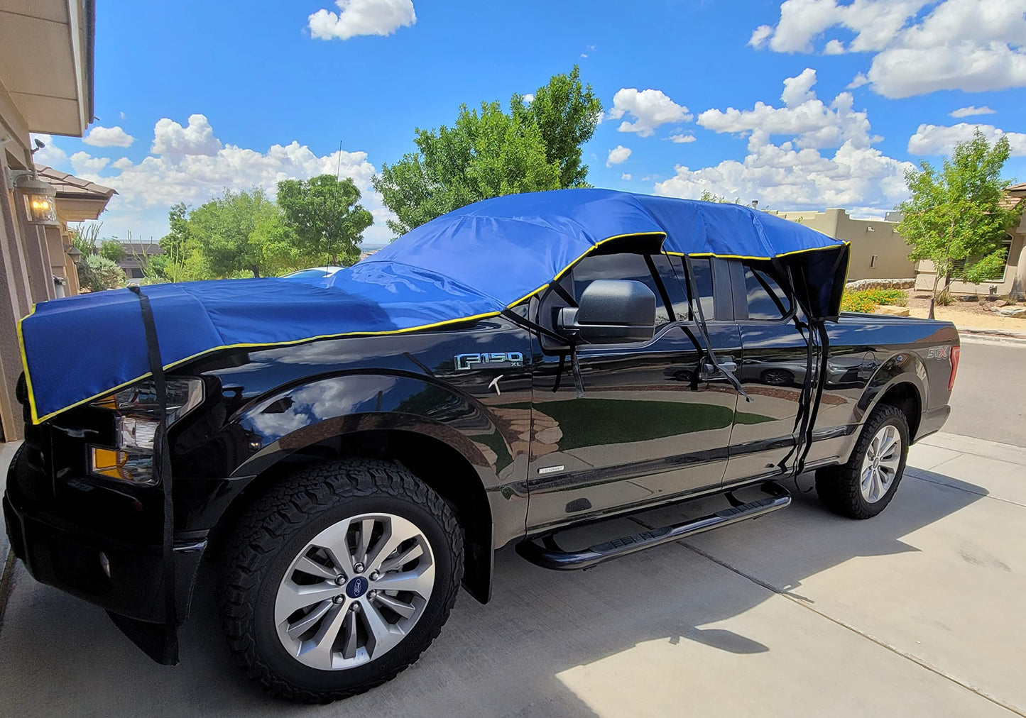 Texas Hail Shield B/Rapid Ready for 4D Midsize Pickup Trucks Against Large Hail (F-150 or Similar), US & China Patents, Setup in 2 min, 2,000+Users in the US, Amazon's Professional Grade Protection