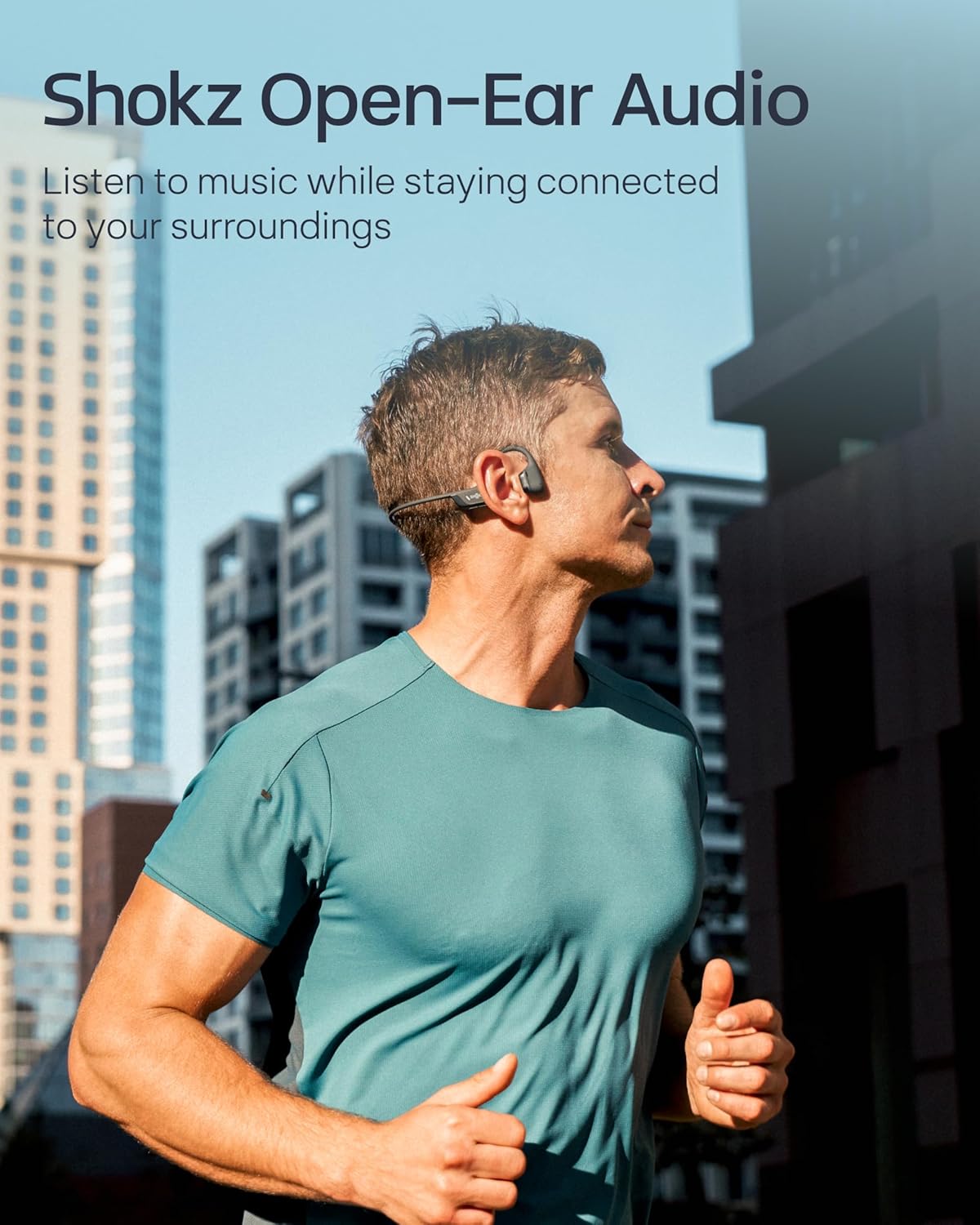 SHOKZ OpenRun Pro 2 - Bone Conduction Headphones | Wireless Sport Earphones with Deep Bass & Sweat Resistance
