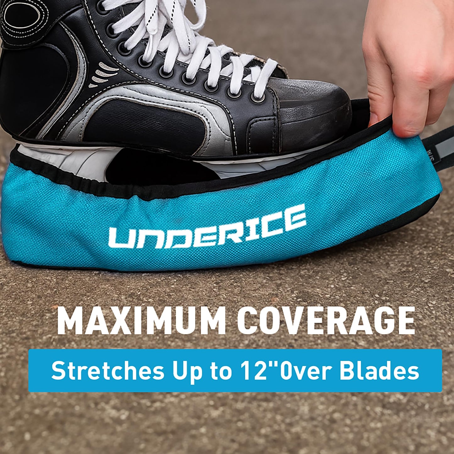 UICE Ice Skate Guards,Skate Blade Cover for Hockey Skate,Figure Skate Guards,Hockey Gift for Youth and Adlut(Blue, Senior)