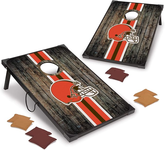 Wild Sports NFL 2' x 3' MDF Deluxe Cornhole Set - with Corners and Aprons