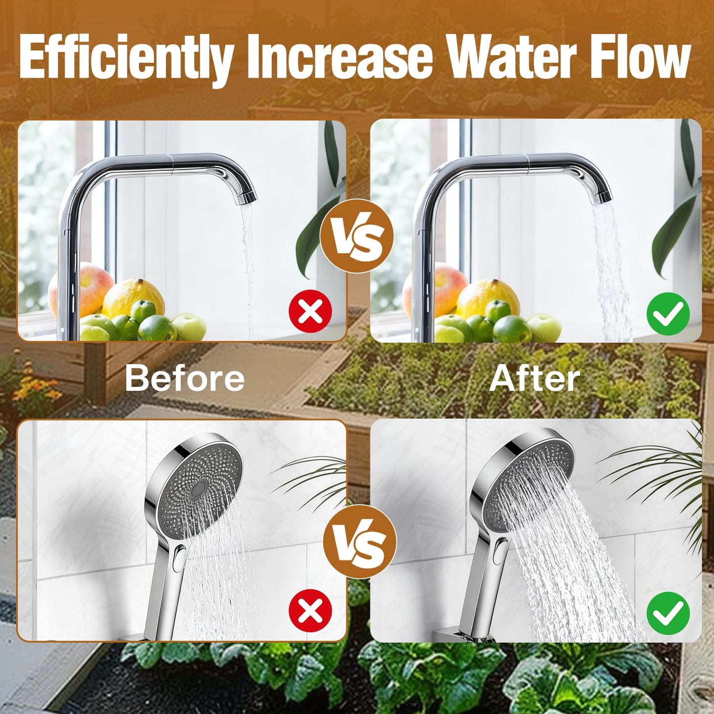 3/4 HP Water Pressure Booster Pump for House, Shallow Well Pump with Pressure Tank, Stainless Steel 1050 GPH 110V Auto On/Off Water Booster Pump, Irrigation Garden Sprinkler Pump for Home