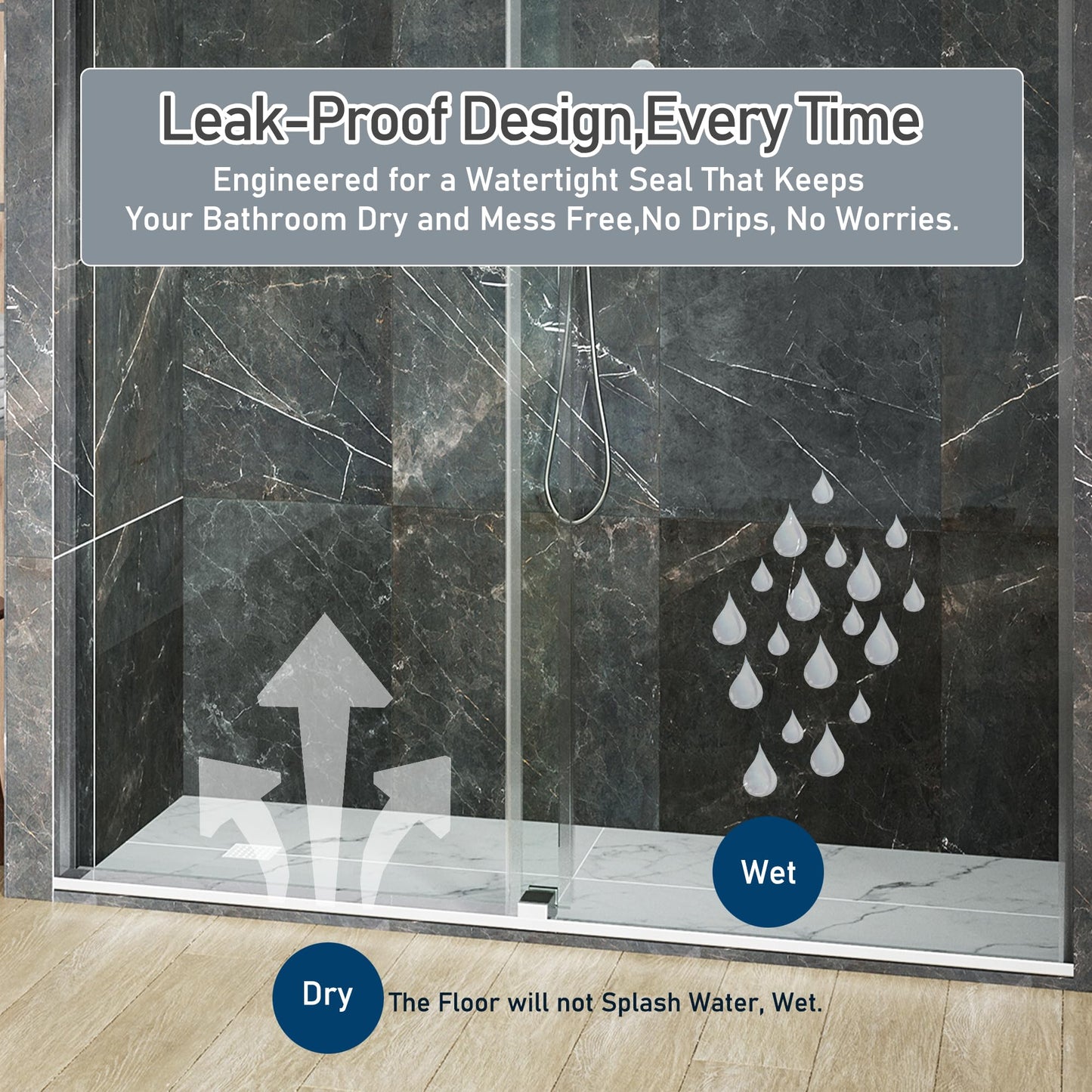 68-72" W x 76" H Shower Door,Frameless Shower Door,Single Sliding Shower Glass Door with 3/8" (10mm) Clear SGCC Tempered Glass, Roller Disc System (Brushed Nickel, 72" Wx76 H-Single Sliding)