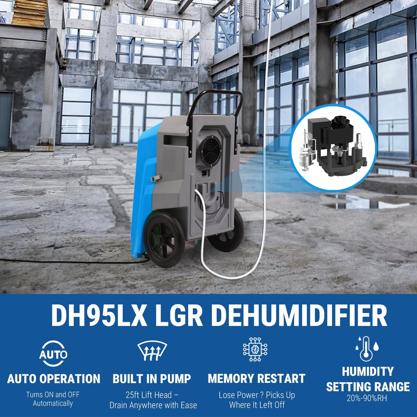 MOUNTO Water Damage Restoration Combo Package Deals (10xAir Mover, 2x Air Scrubber, 2x LGR Dehumidifiers)