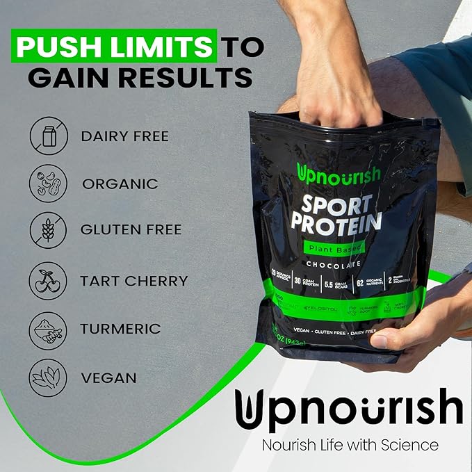 Vegan Sport Protein Powder Chocolate 20 servings ??30g Plant Based Protein, VELOSITOL, BCAAs, Organic Greens & Fruits, Probiotics, Tart Cherry for Post Workout Recovery, Inform Sports Certified Keto