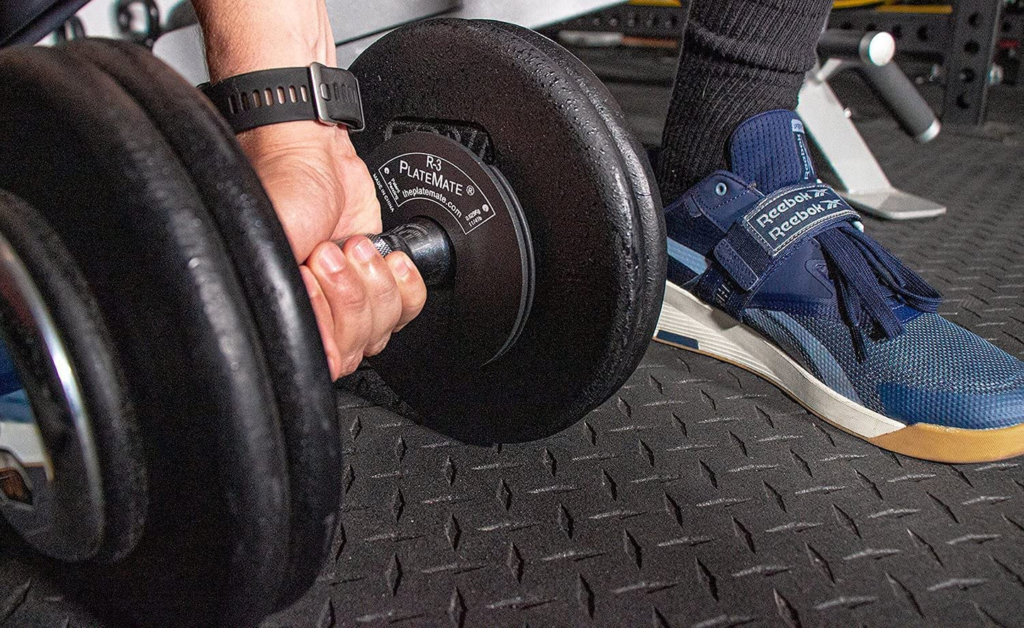 PlateMate 1.25 Lb each R-3 Micro Loading Weight Plates Use with Metal, Rubber, Vinyl or Urethane Dumbbells (Two Pair)