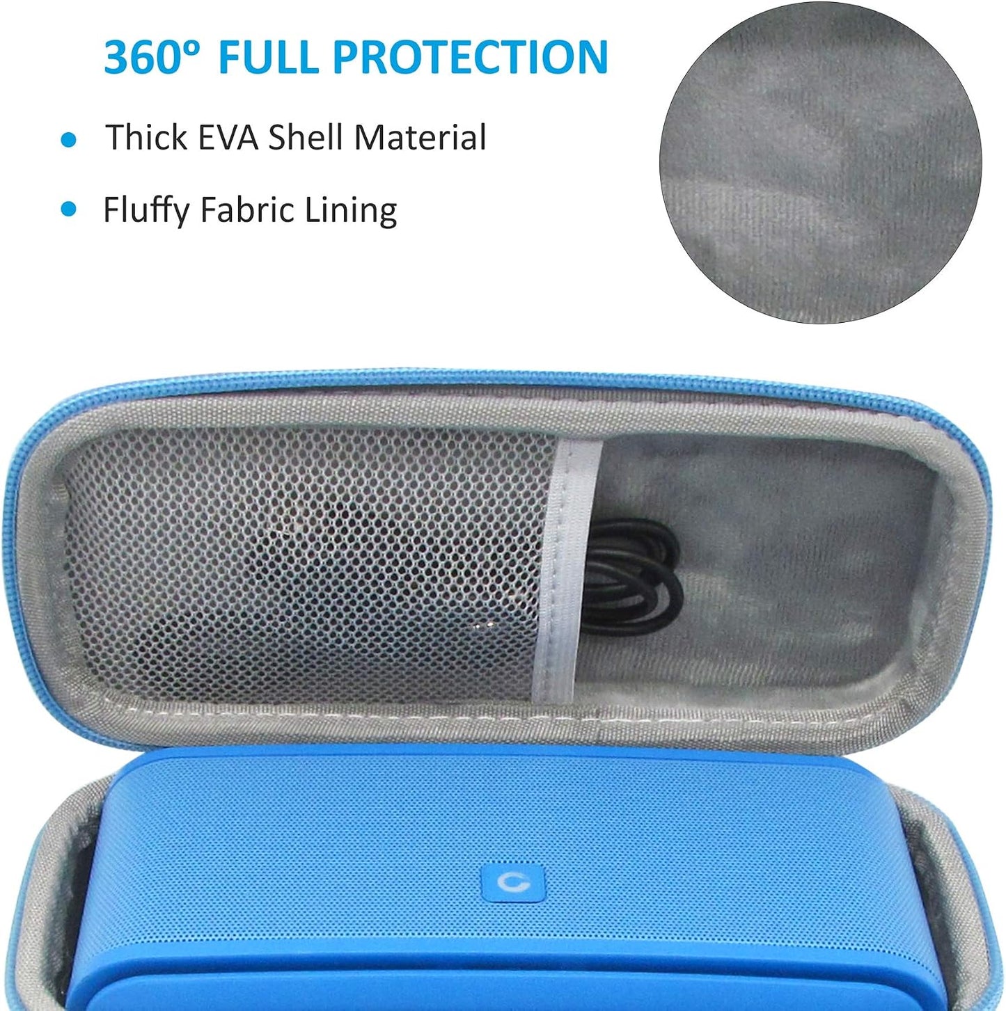 Eactive V4.0 Case for Doss SoundBox Touch Wireless Bluetooth Portable Speaker Protective Hard EVA Travel Shockproof