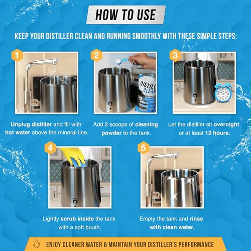ACTIVE Distiller Descaler | Citric Acid Cleaner - 2 Lb Bulk for Effective Water Distiller Cleaning