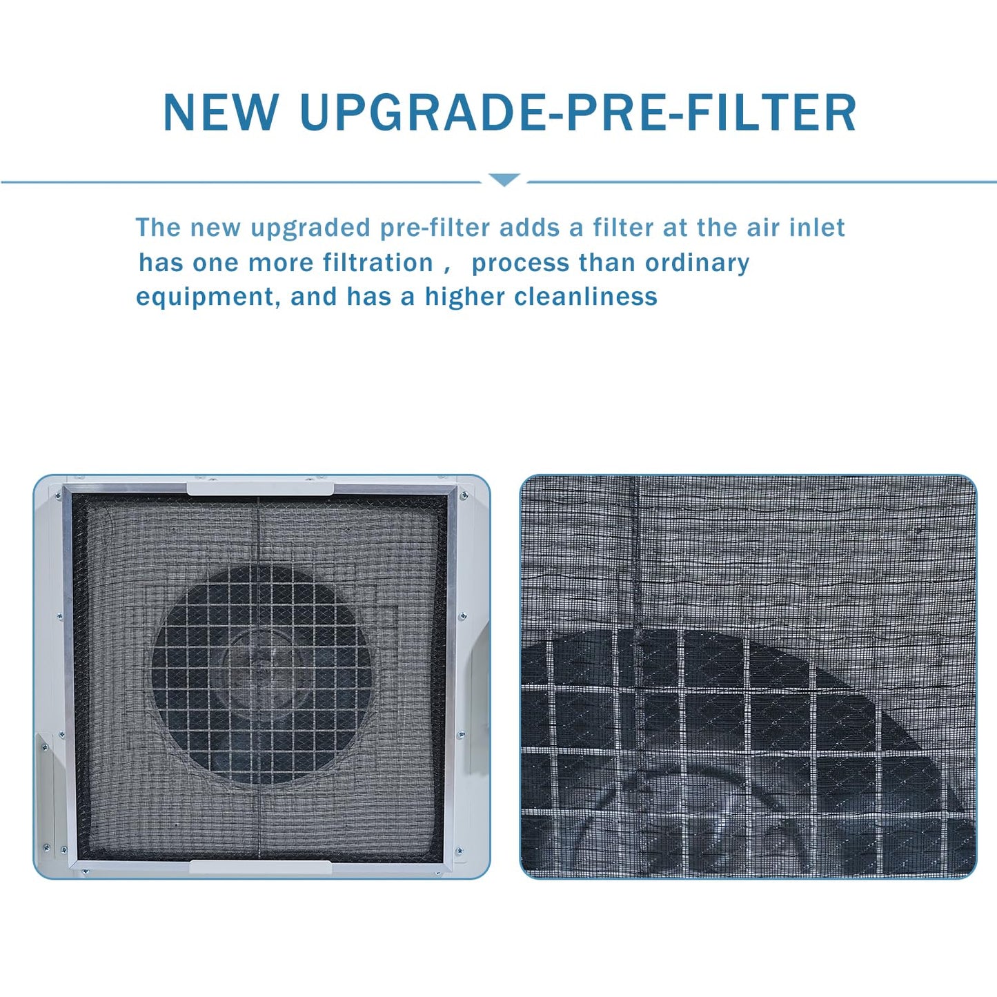 HEPA H14-Filter Laminar Flow Hood Updated FanFilter Unit（Include HEPA Filter）100/ISO Class 5 Cleanroom/Laboratory/Cleanroom/Mushroom Room, Laminar Air Flow Hood(46.2"x22.6"110V)