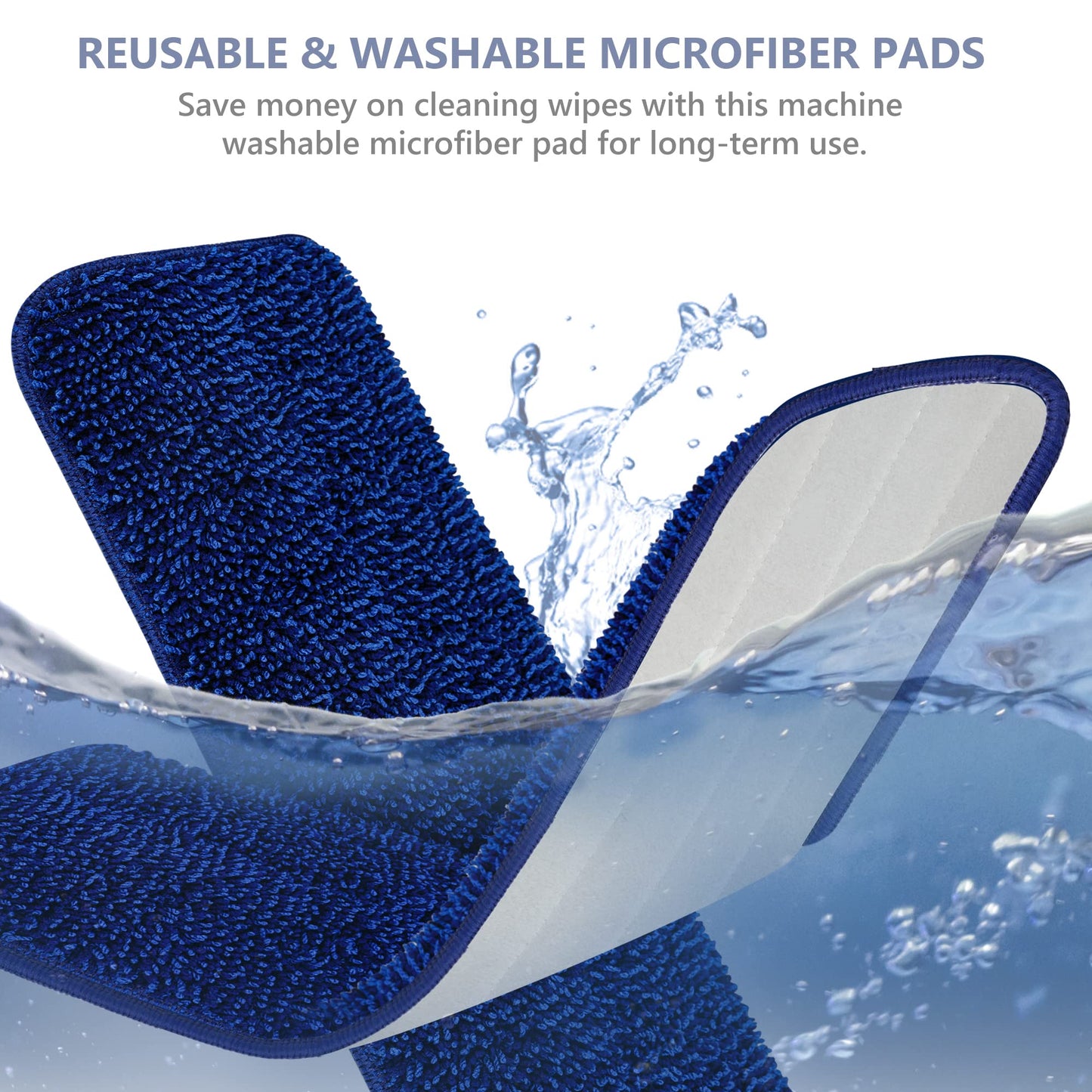 Spray Mops for Floor Cleaning, TRAV-ROUND Microfiber Wood Floor Mop with 5 Reusable Washable Pads for Dry Wet Cleaning on Hardwood Laminate Wood Ceramic Vinyl Tile