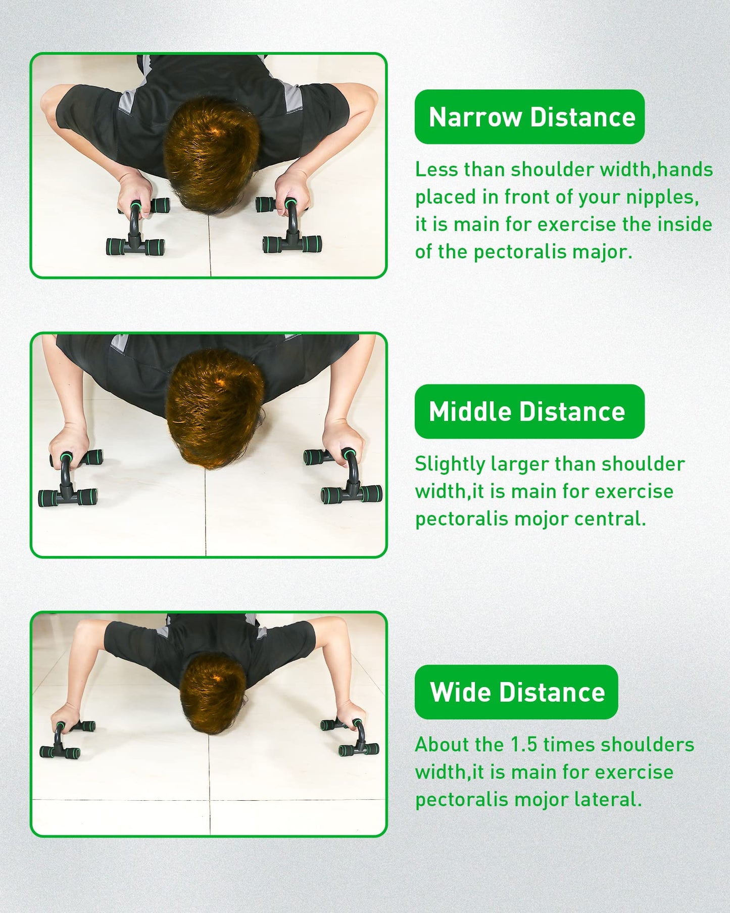 CUNCUI Push up Bar, Structure Portable for Home Fitness Training, Push Up Stands Handle for Floor Workouts, Suitable for Men and Women.