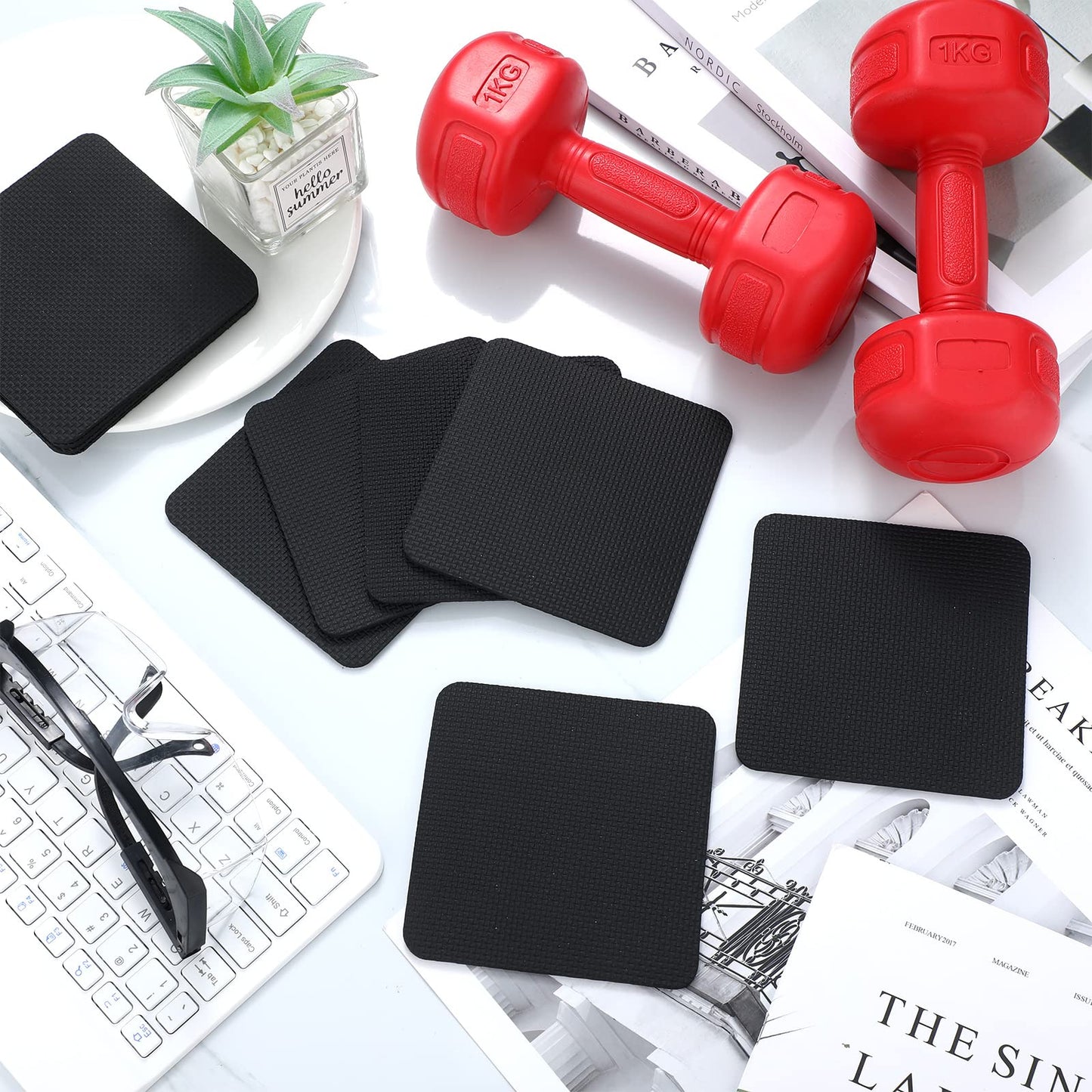 Zhanmai 10 Set Gym Grip Pads for Weight Lifting Workout Hand Pads Pull up Neoprene Comfort Weightlifting Light Gymnastics Hand Grips for Men Women No Sweaty