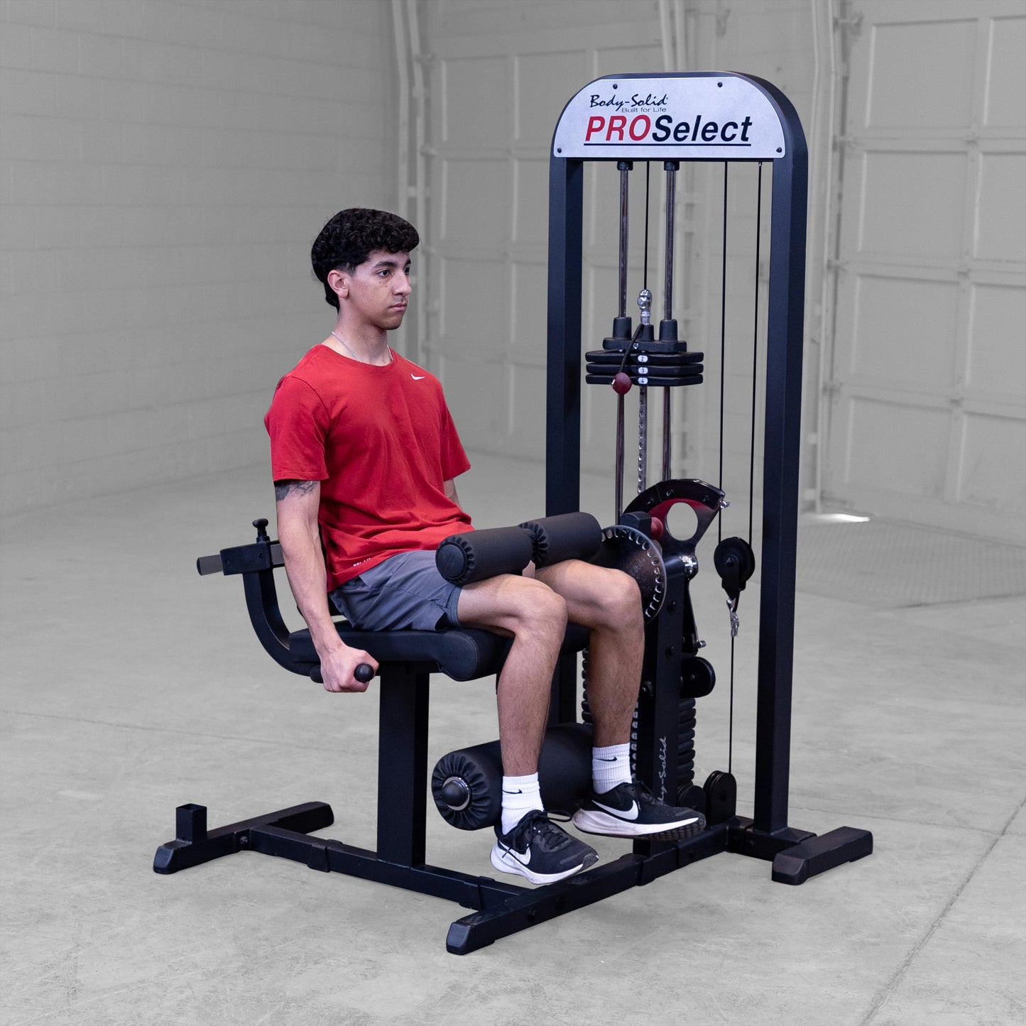 Body-Solid (GCEC-STK/3) Pro Select Leg Extension and Curl Machine, Weight Lifting Gym Equipment for Leg Press, Commercial and Home Leg Developer Strength Training Machines, 310 lb Weight Stack