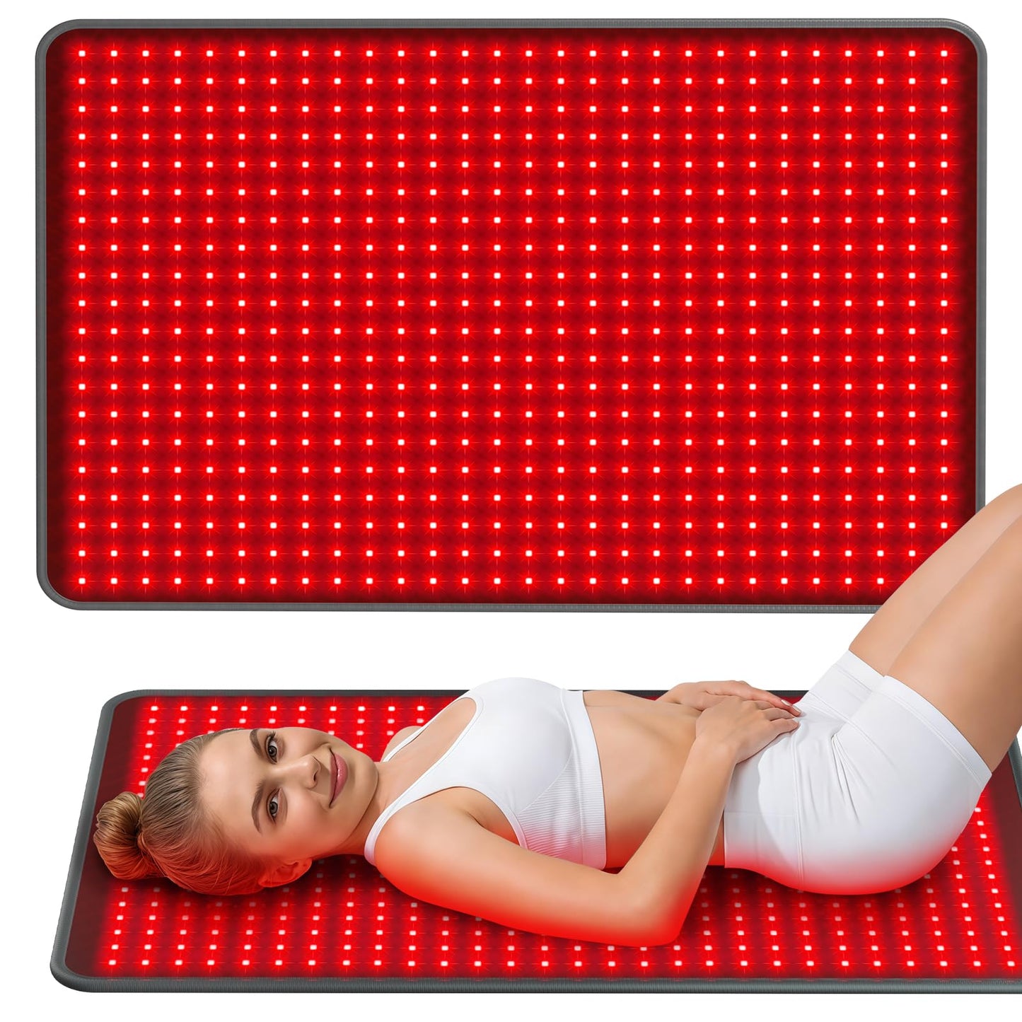 Comfytemp Red Light Therapy Pad for Body, FSA Eligible HSA Wearable Near Infrared Light Wrap, 660nm & 850nm Light Pad for Back Joint Muscle, Gifts for Mom Women Men, 41.5’’ x 26’’