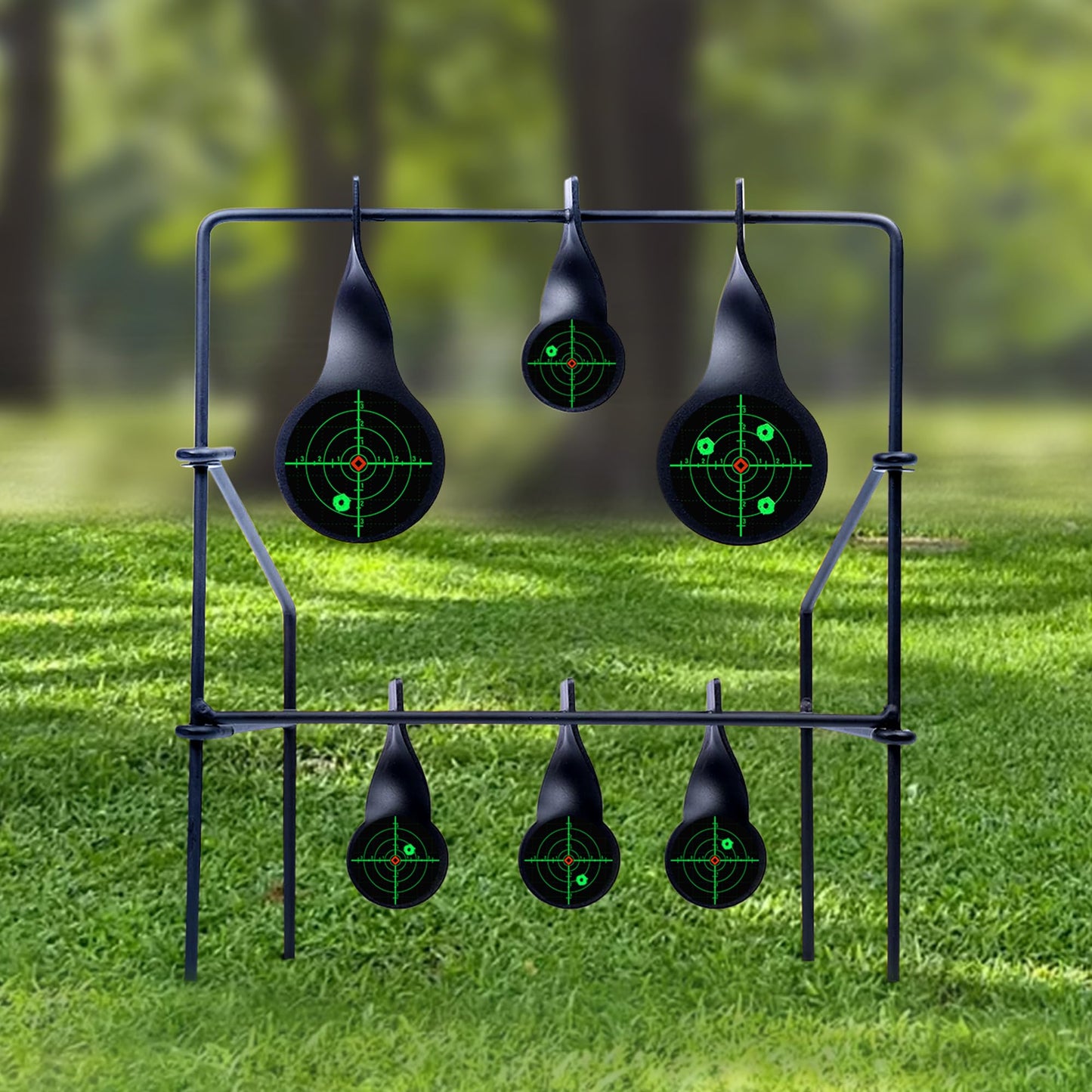 NYEONHRT 6" Shooting Targets Splatter Target Stickers, 100 Pcs Self Adhesive Paper Targets for Shooting Range with Fluorescent Green Impact Feedback for Gun Airsoft Rifle Shooting Accessories