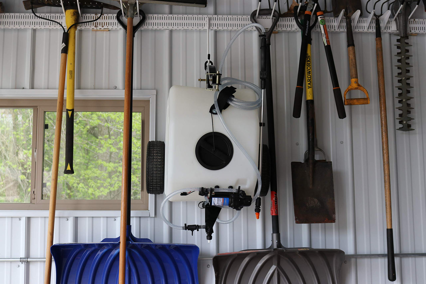 Master Manufacturing Revolt Lithium-Ion Series Rechargeable 12 Gallon Trailer Broadcast Sprayer Sprayer - 84" Spray Pattern, 1.1GPM