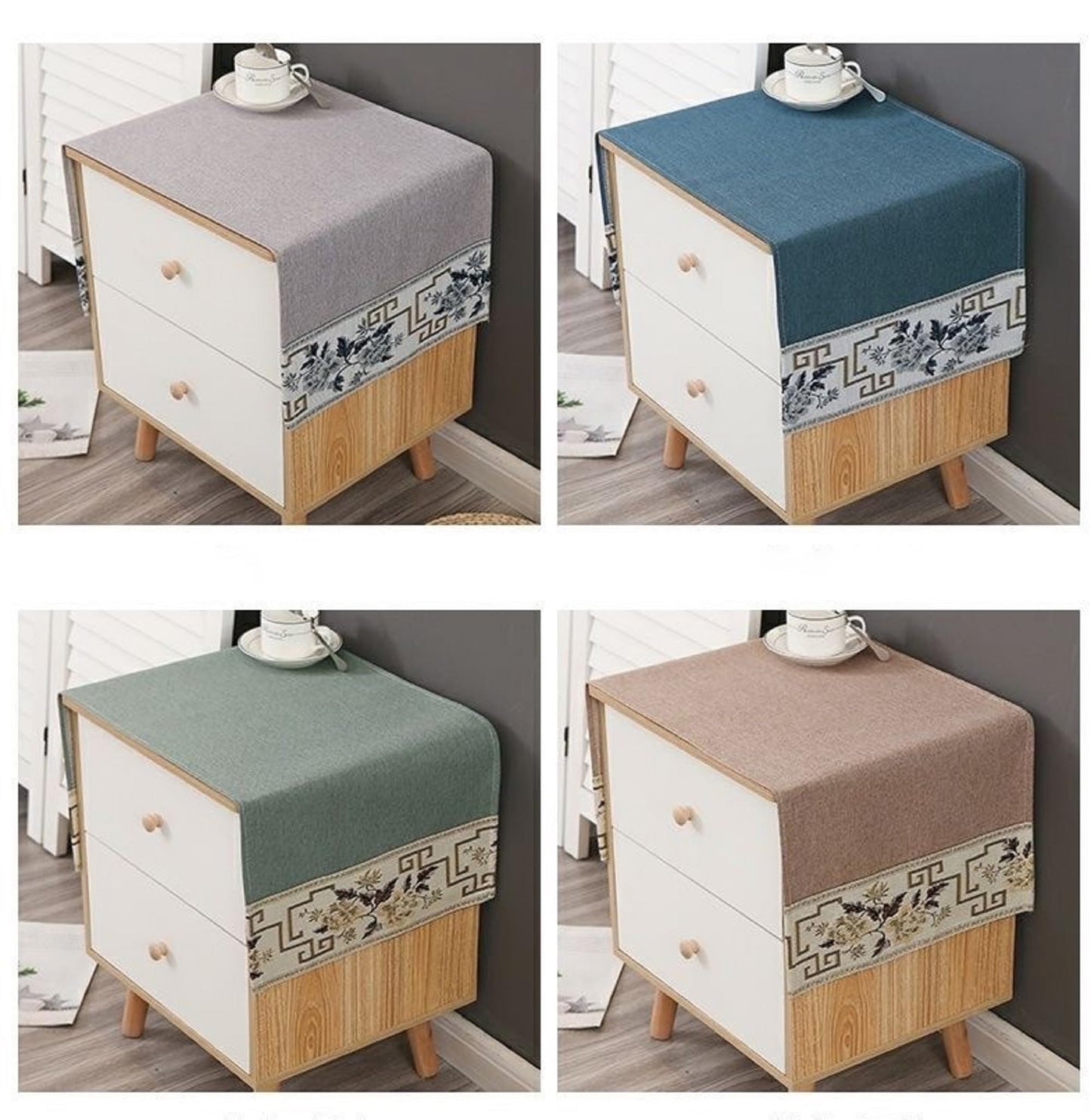 YUZHANGHE End Table Cover Nightstand Cover Tablecloth Side Table Cover Bedside Table Cloth(15.7 * 39.4 inches) ﻿