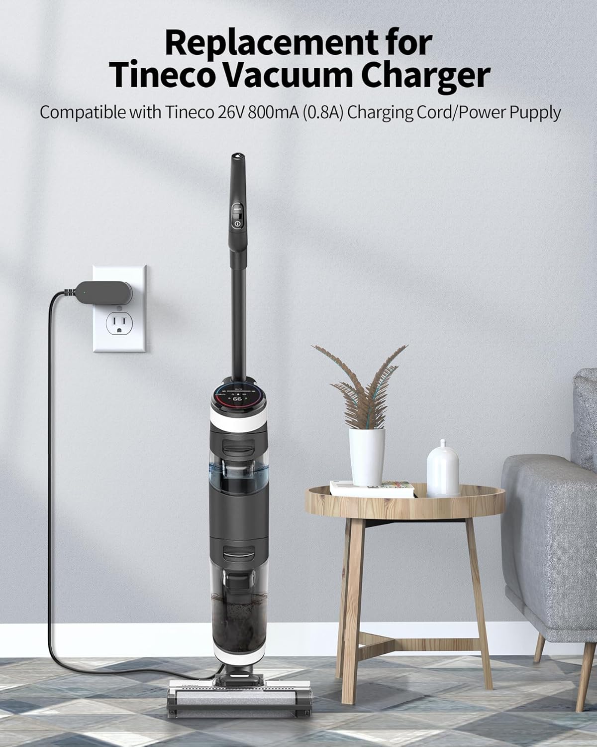 vhbw 26V 2 3 A10 A11 S3 S2 S3 S5 YLS0241A-T260080 Charger Replacement for TINECO Cordless Vacuum for TINECO IFLOOR