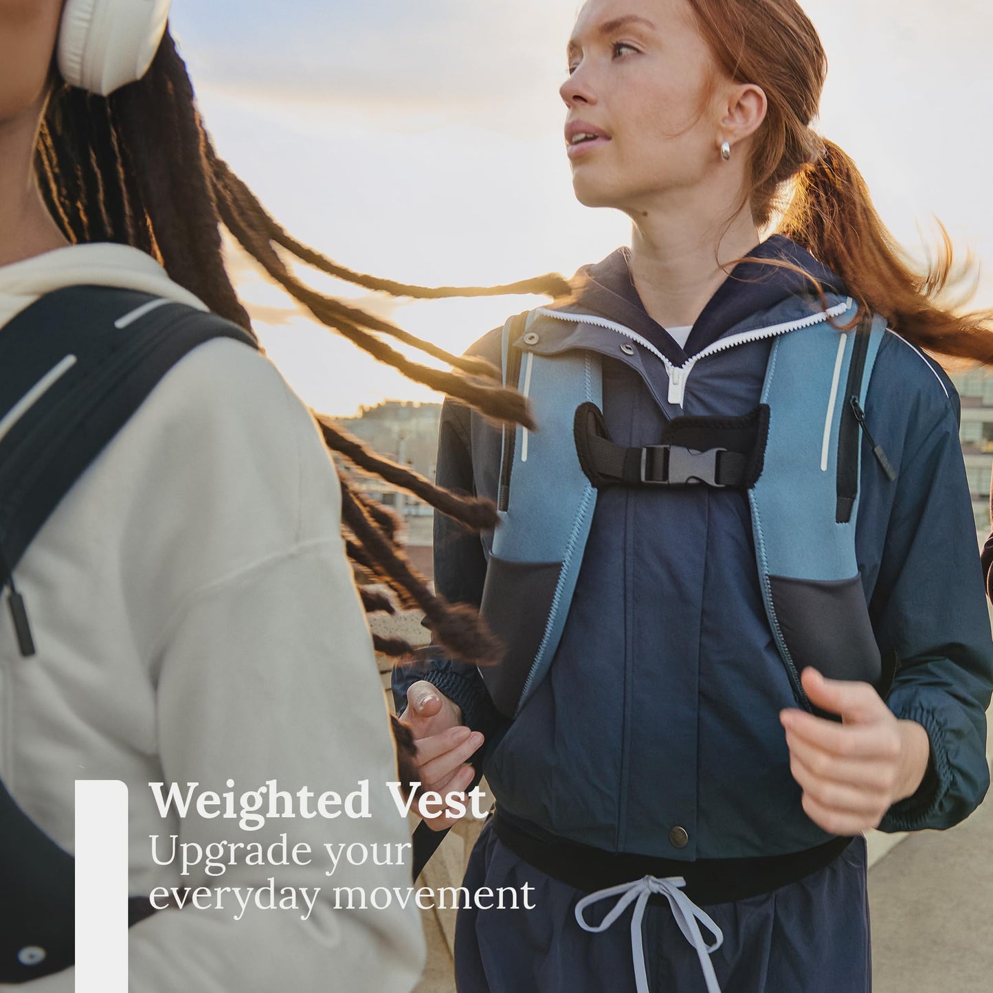 ZULU Weighted Vest | 16lb Adjustable Weighted Vest for Women & Men for Walking, Running & Strength Training | Machine Washable Fresh Layer™, Phone Pockets, Reflective Straps | Limestone