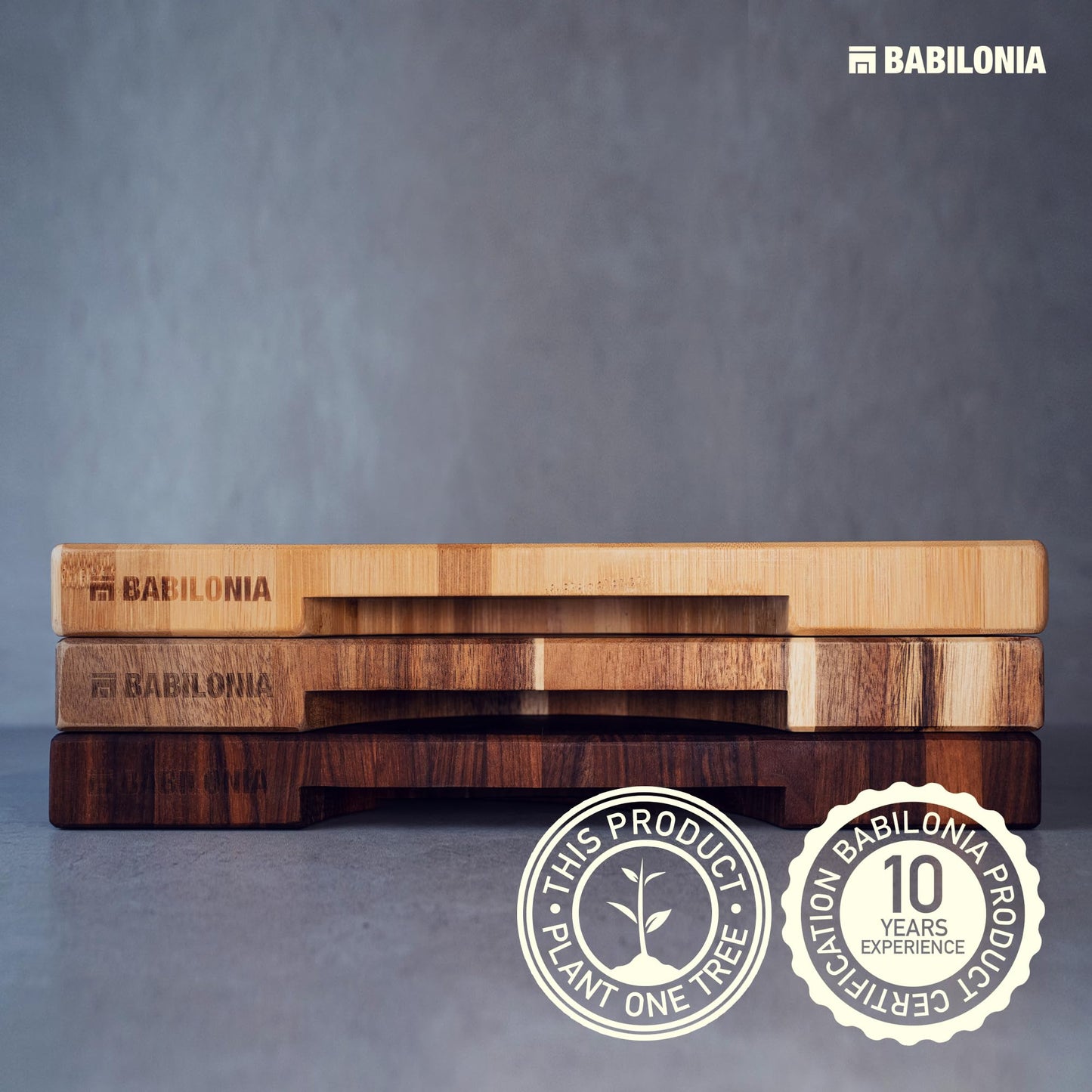 Acacia Cutting Board for Kitchen 19.7 x 12.2 Inch (ExtraThick 1.6") Non Toxic Wood Chopping Board for Meat, Cheese, Wooden Charcuterie Boards with Handle, Hardwood Butcher Block (Oil & Plate Included)