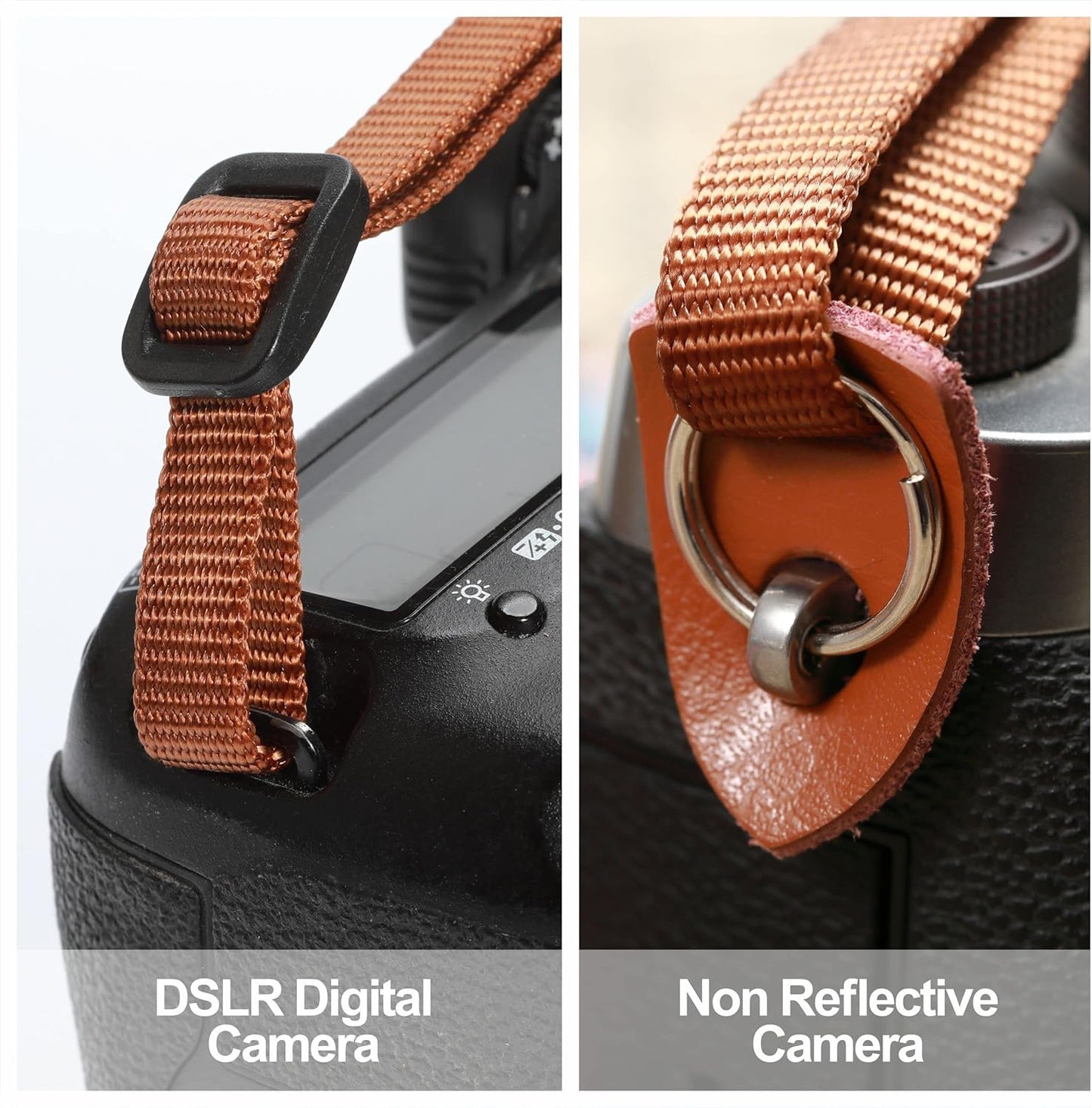 Ends,2" Padwa Lifestyle Speed Red Embroidered Camera Strap - Double Layer Cowhide Cotton Woven Camera Straps