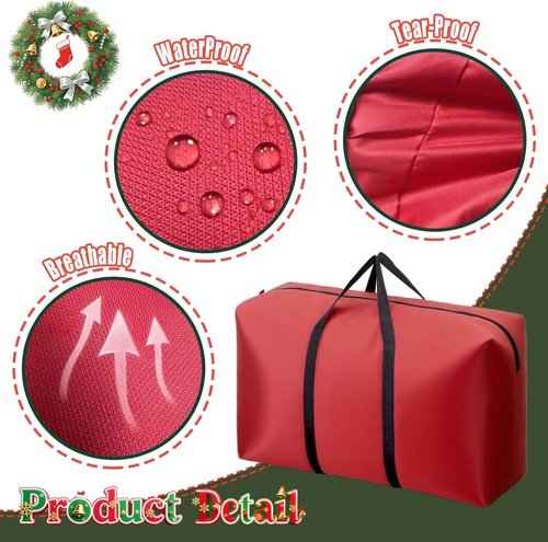 Heavy Duty Christmas Tree Storage Bag by [Brand Name] - Waterproof & Dust-Proof for 3FT/4FT/5FT Trees