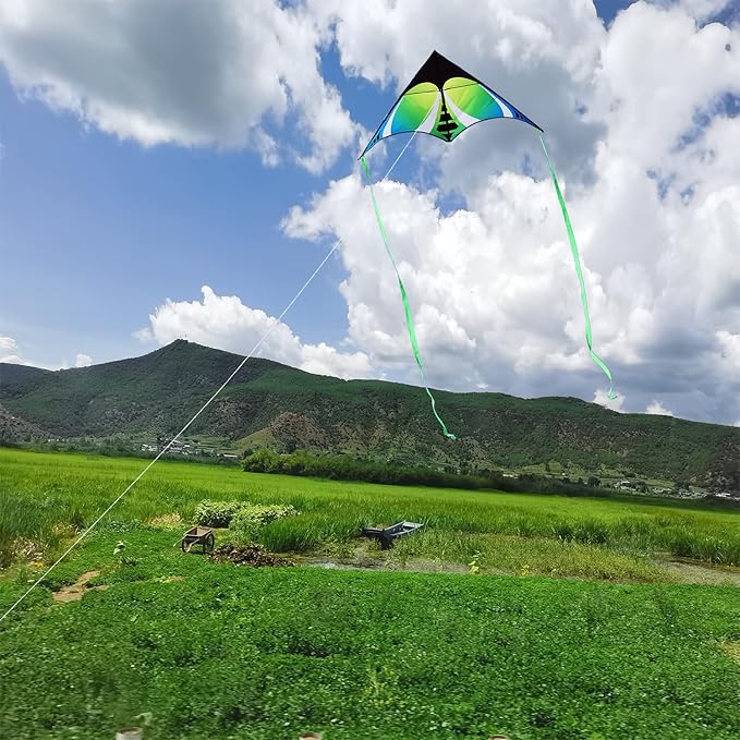 HONBO Delta Kite for Kids Easy to Fly,Large Kite for Adults, Colorful Kite for Children Ages 4-10