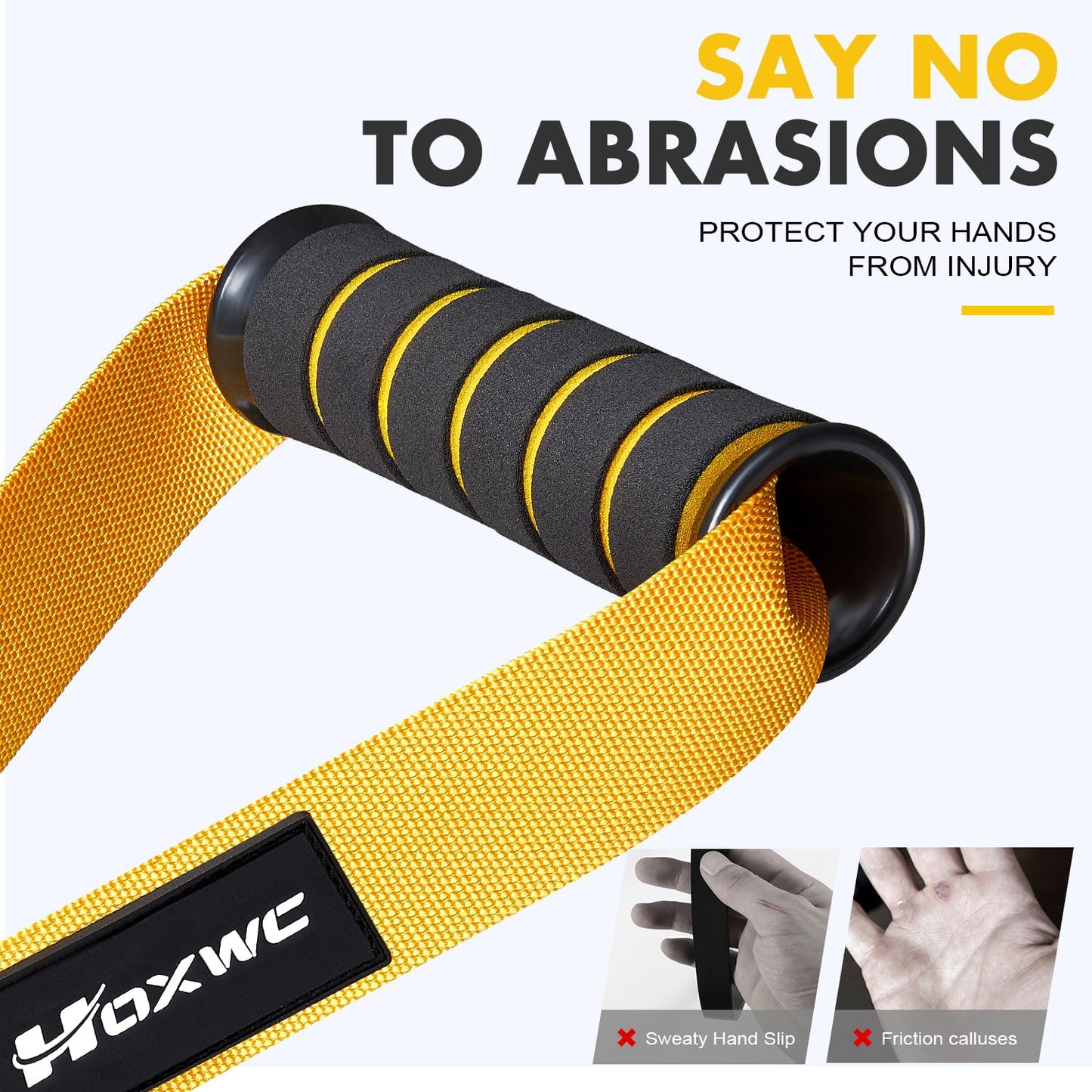 HOXWC Resistance Bands, Heavy Duty Pull Up Resistance Band with Door Anchor, Handles, Exercise Bands for Working Out Men&Women, Ideal for Pull Up, Muscle Training, Physical Therapy, and Home Workouts