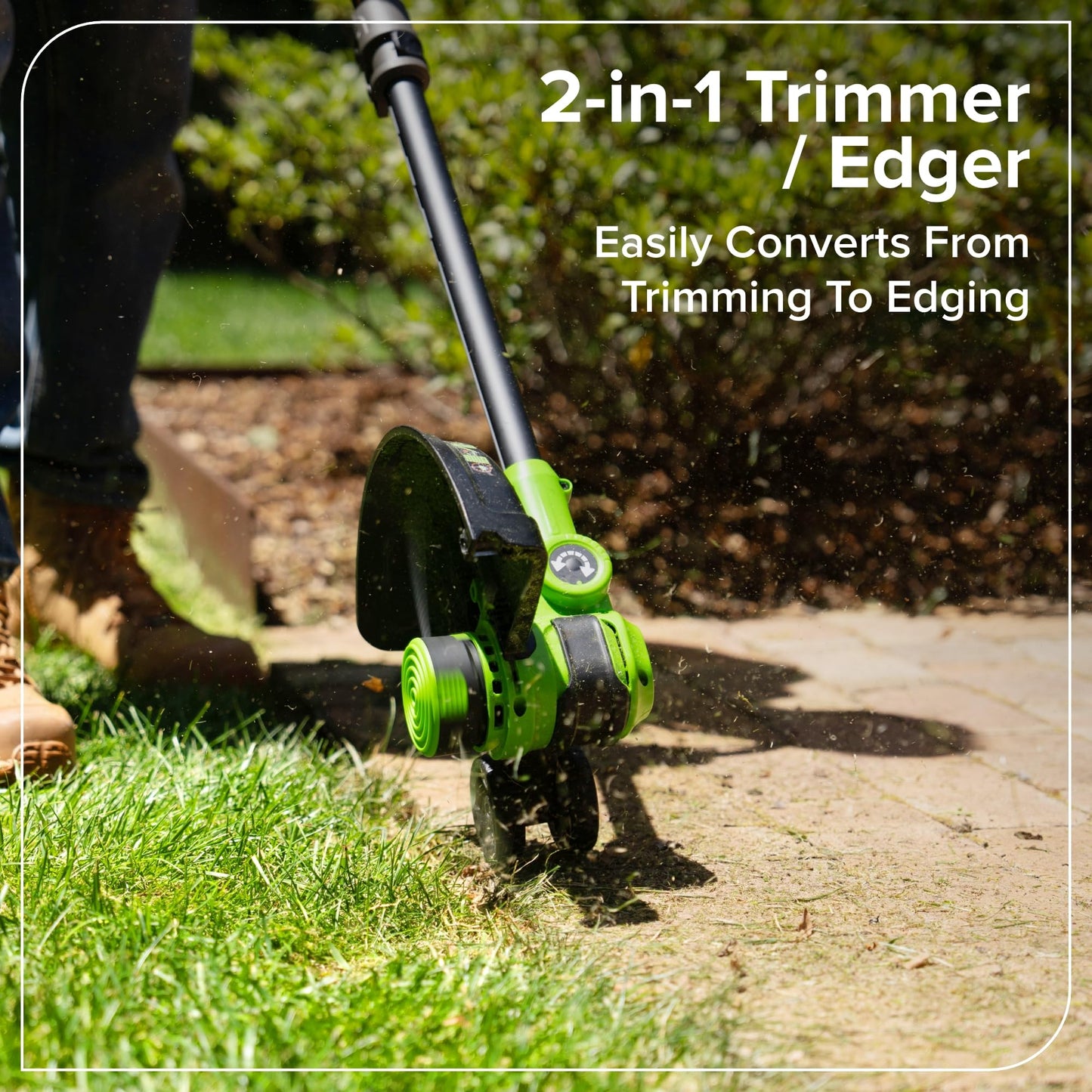 Greenworks 24V 12" Brushless String Trimmer & 515 CFM Brushless Leaf Blower Combo, 2-in-1 Trimmer/Edger, 3.0Ah Battery, 65W USB-C Charger, 130 MPH Airspeed, 3-Year Warranty