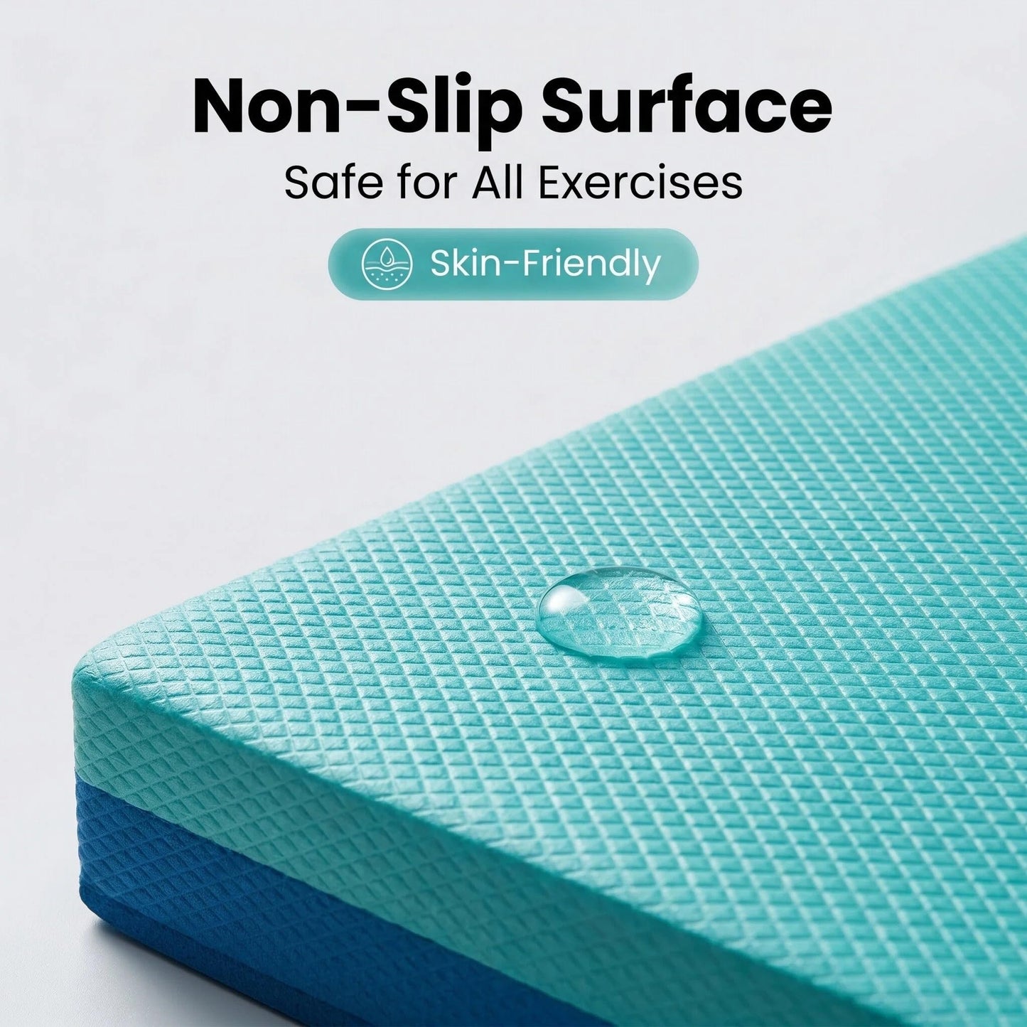 Exercise Balance Pad, 15"x12" Non-Slip Stability Training Mat - 2.25" Thick Soft Cushioned Foam for Physical Therapy, Core Training, Home Workouts & Balance Improvement